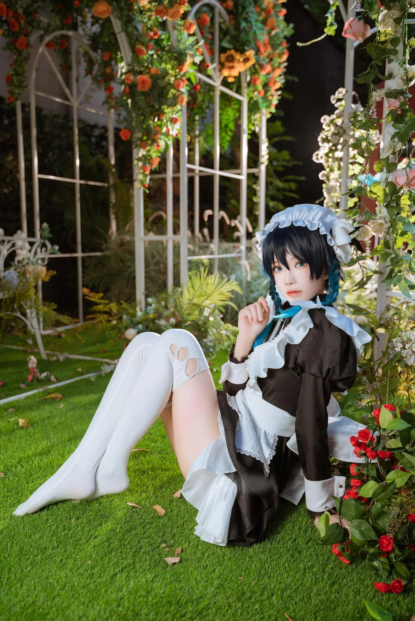 桜桃喵 – NO.140 温迪女仆 花絮 [26P]插图5