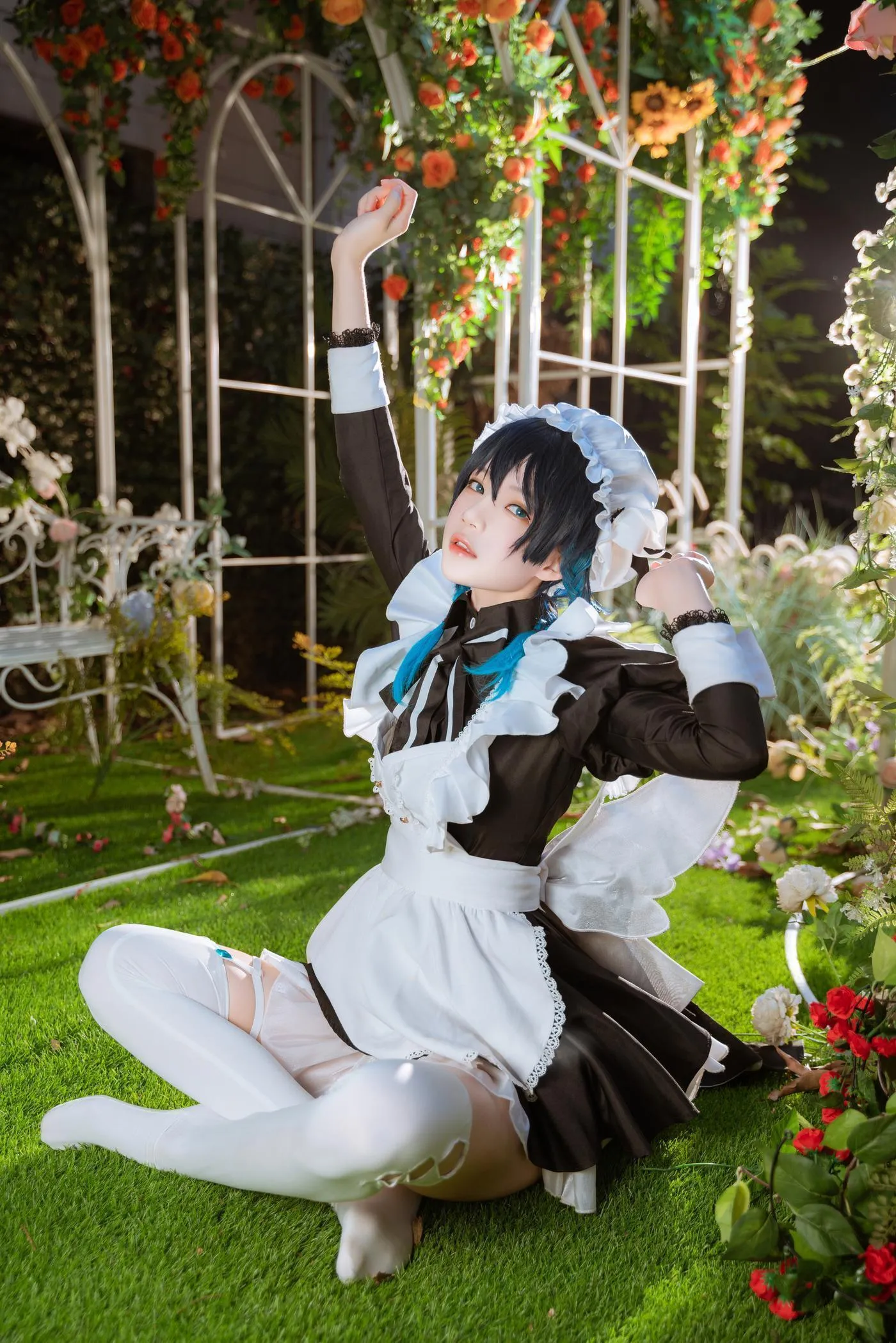 桜桃喵 – NO.140 温迪女仆 花絮 [26P]插图7