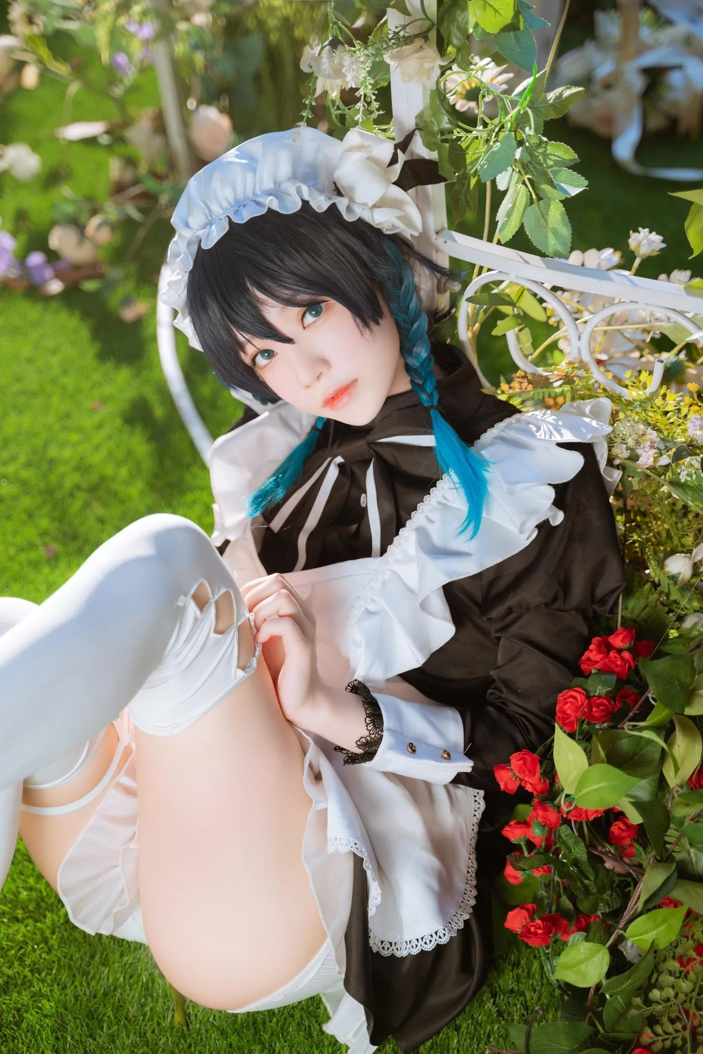 桜桃喵 – NO.140 温迪女仆 花絮 [26P]插图8