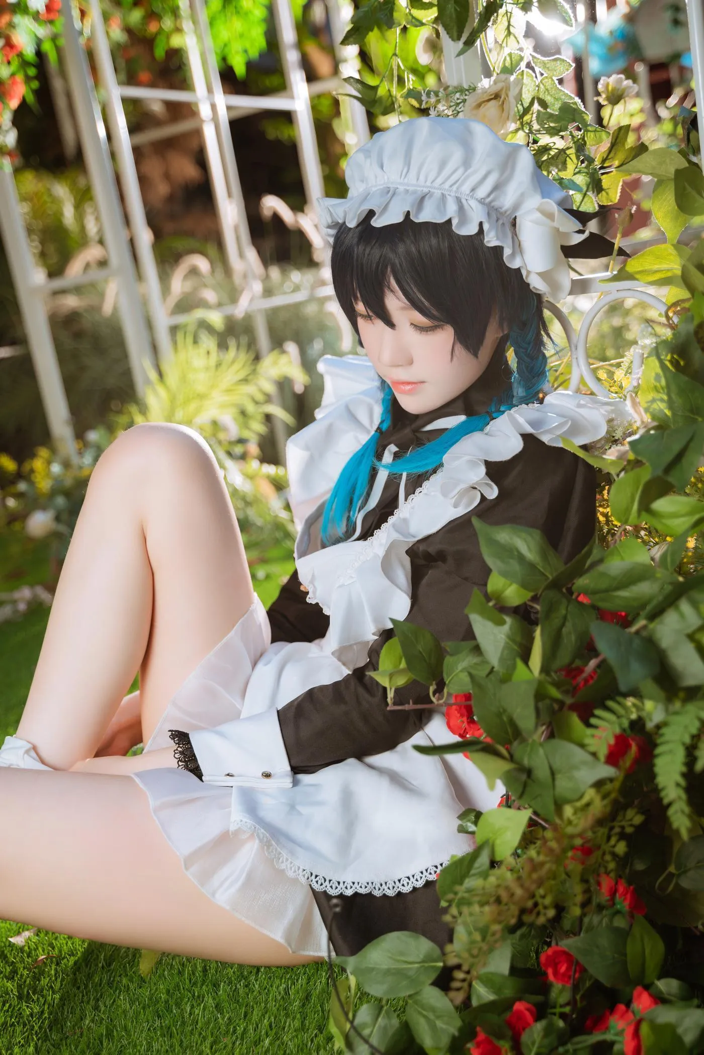 桜桃喵 – NO.140 温迪女仆 花絮 [26P]插图2