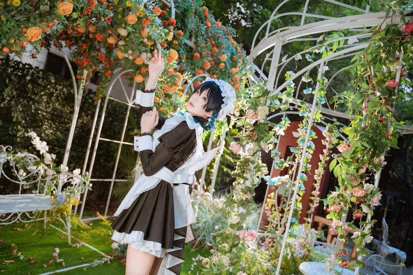 桜桃喵 – NO.140 温迪女仆 花絮 [26P]插图5