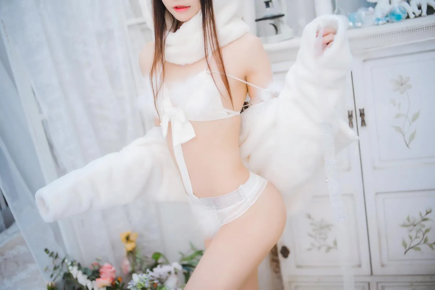 桜桃喵 – NO.141 小白兔01 02-小白兔01（48p [48P]插图5