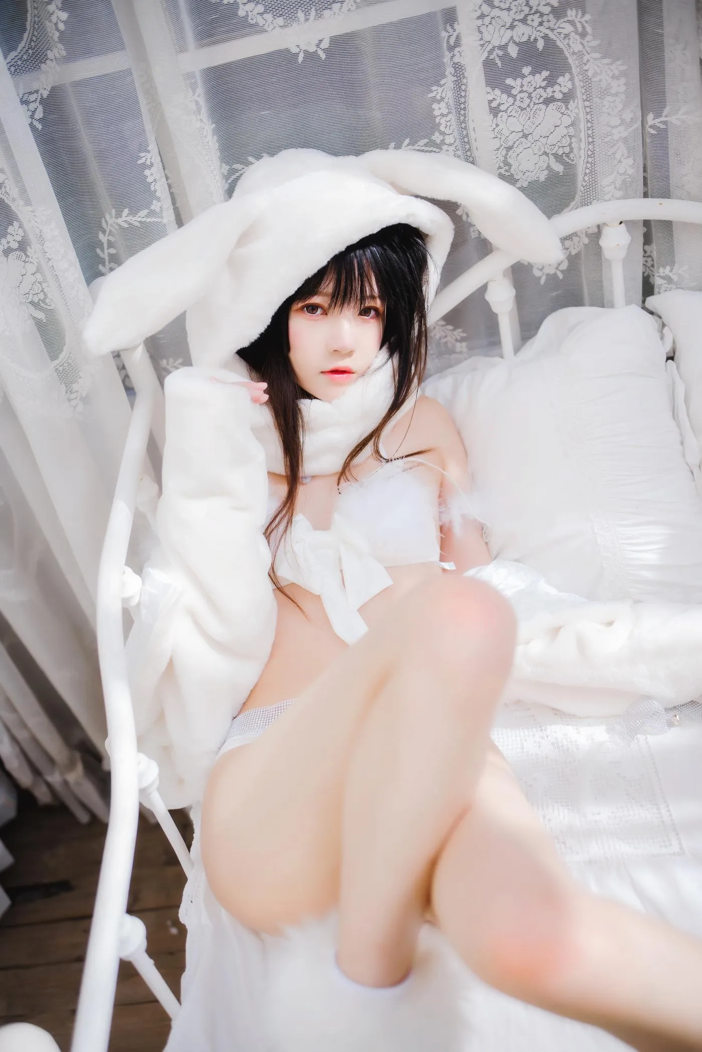 桜桃喵 – NO.141 小白兔01 02-小白兔01（48p [48P]插图9