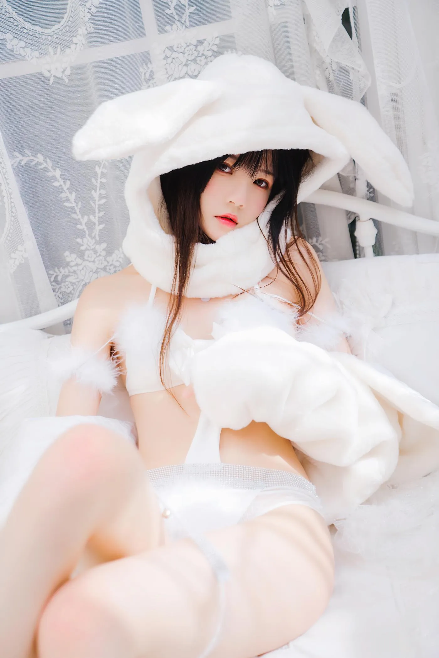 桜桃喵 – NO.141 小白兔01 02-小白兔01（48p [48P]插图7