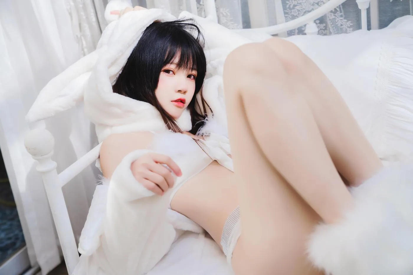 桜桃喵 – NO.141 小白兔01 02-小白兔01（48p [48P]插图9