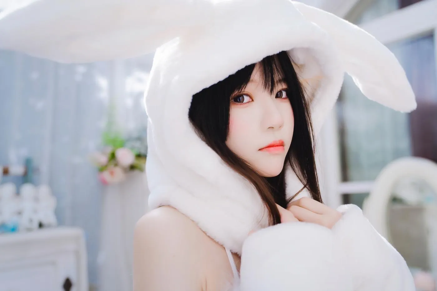 桜桃喵 – NO.141 小白兔01 02-小白兔01（48p [48P]插图6