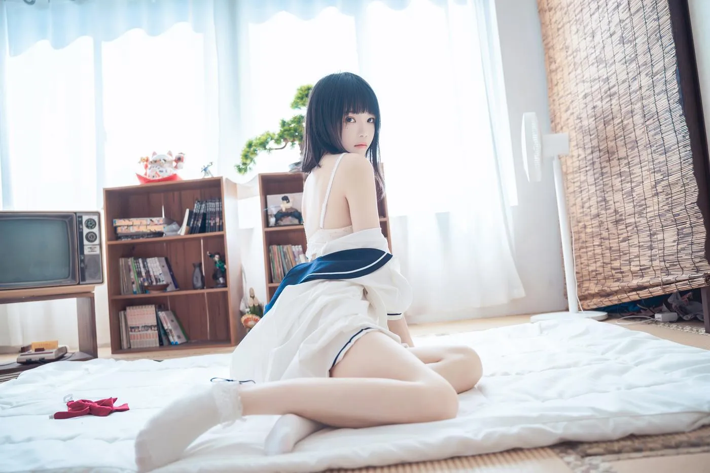 桜桃喵 – NO.142 盛夏制服 [39P]插图6