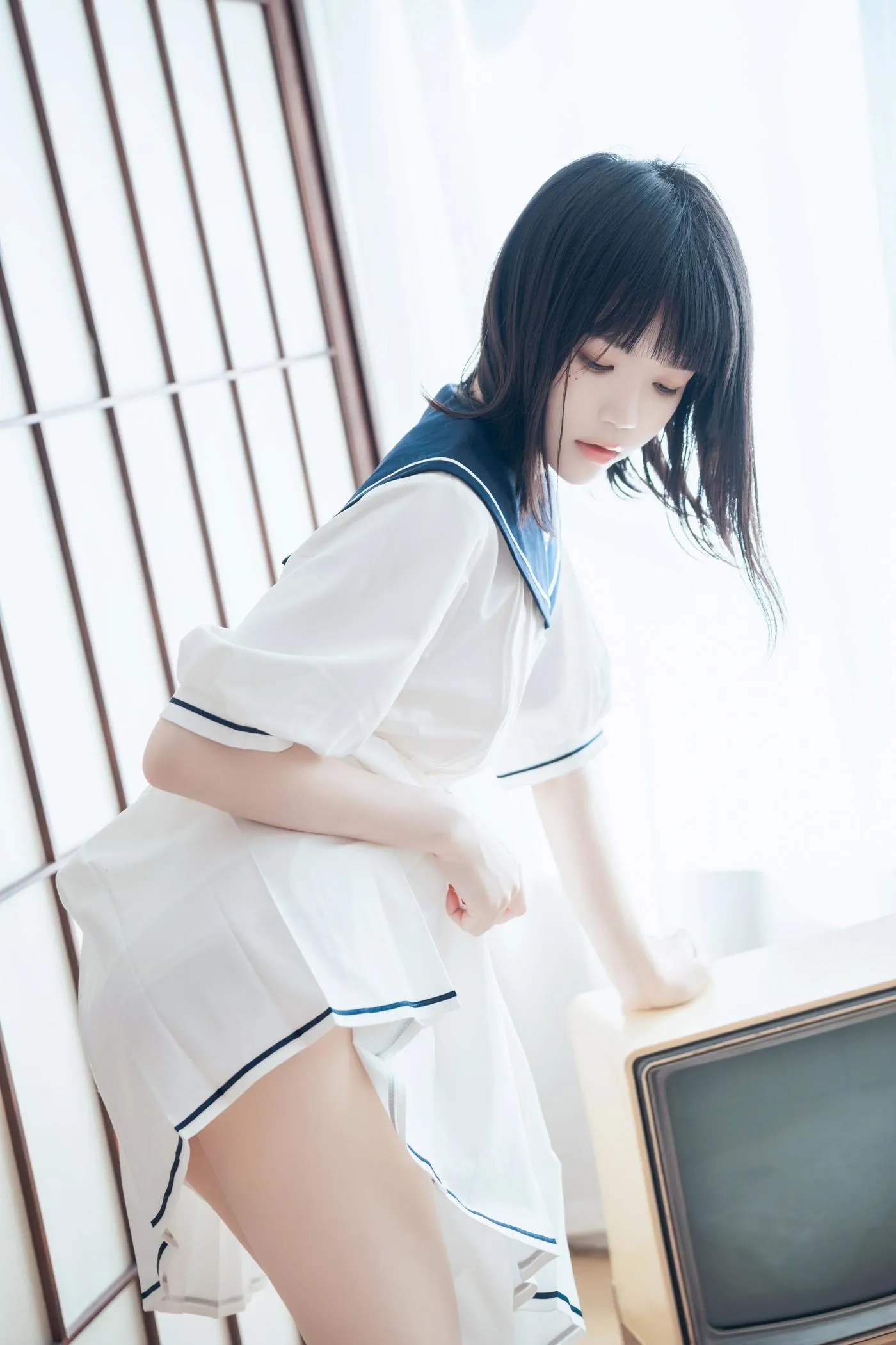 桜桃喵 – NO.142 盛夏制服 [39P]插图1
