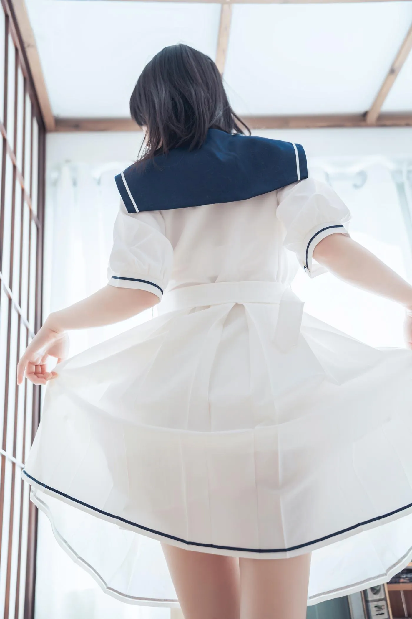 桜桃喵 – NO.142 盛夏制服 [39P]插图3