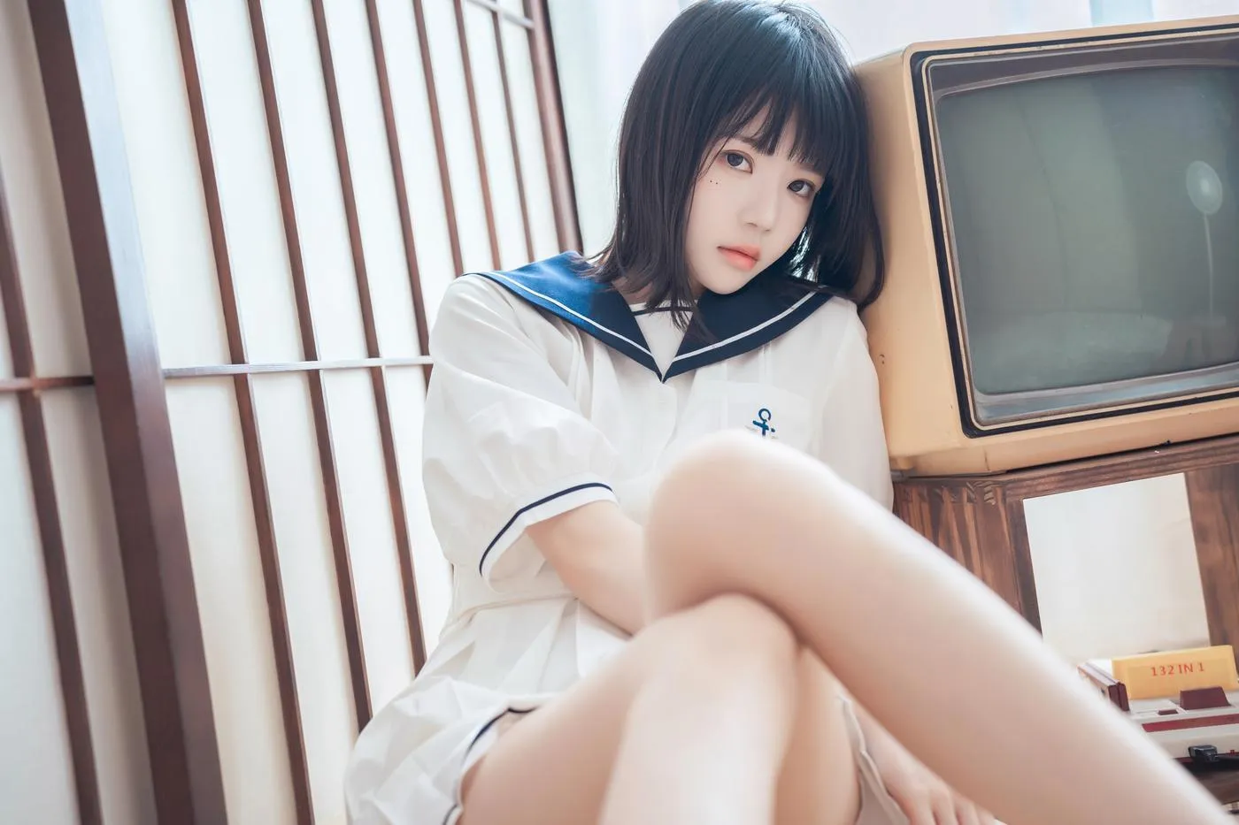 桜桃喵 – NO.142 盛夏制服 [39P]插图5