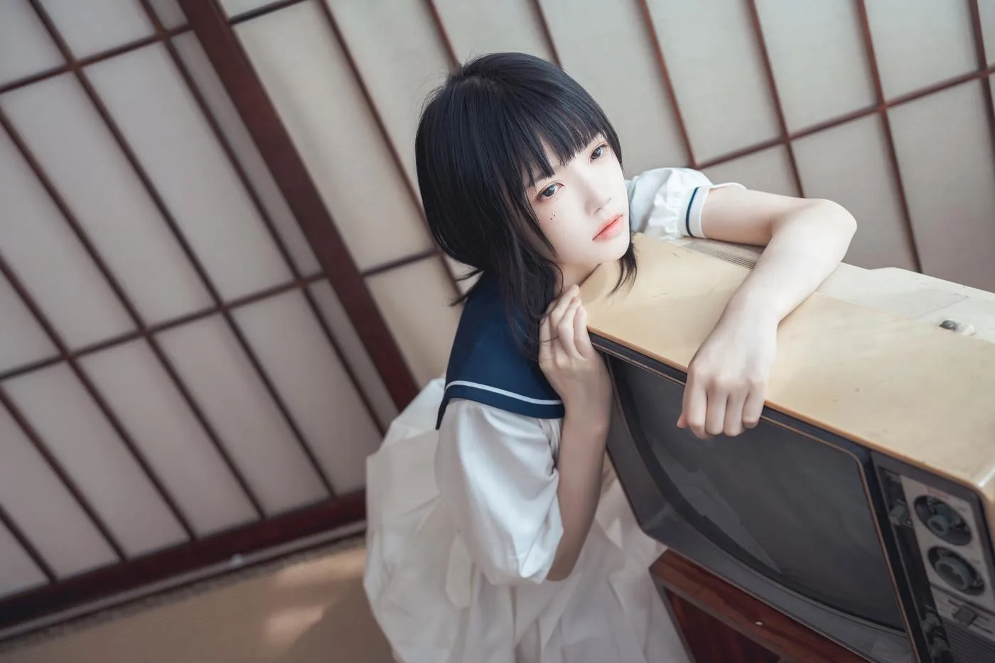 桜桃喵 – NO.142 盛夏制服 [39P]插图8