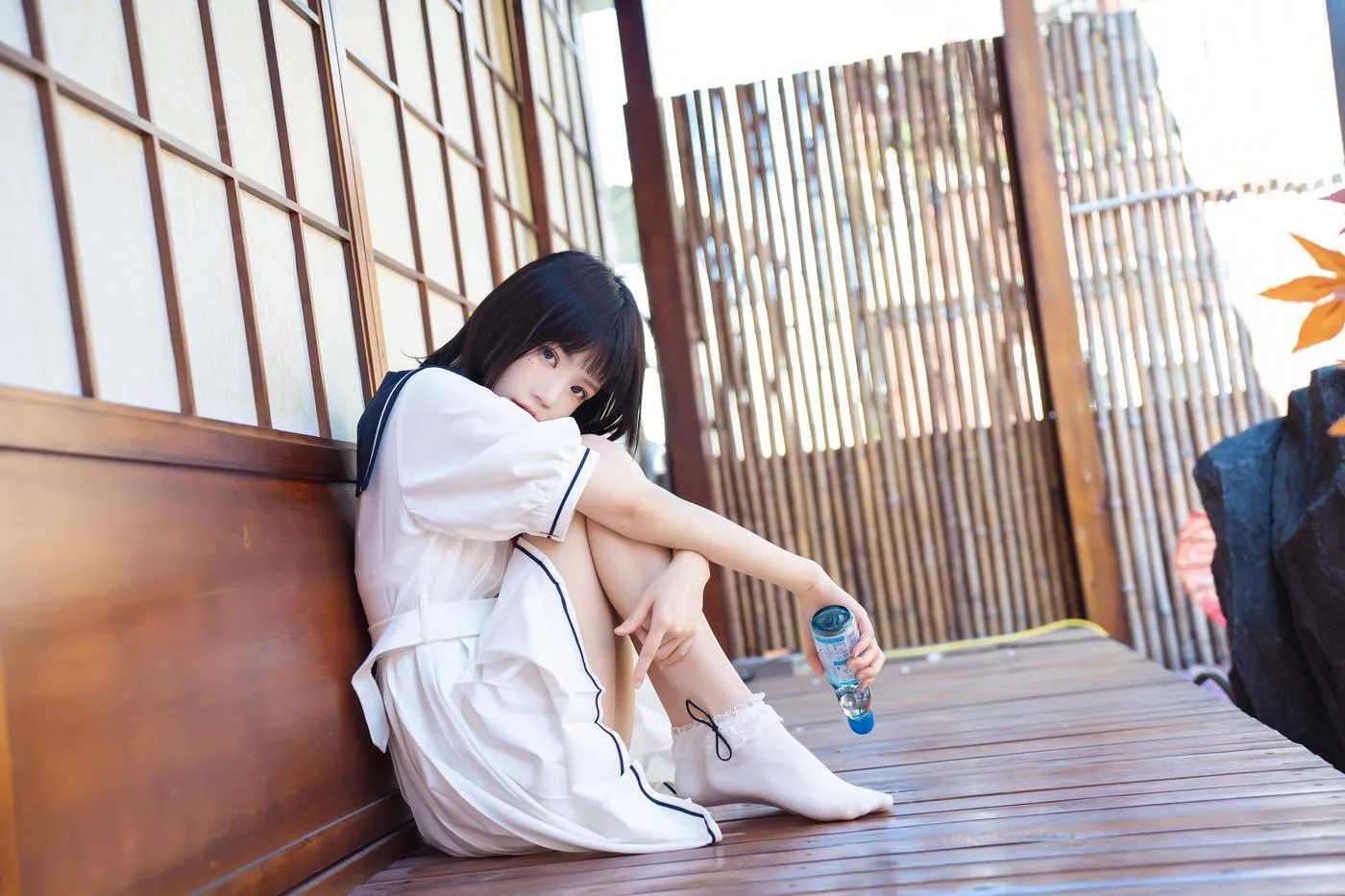 桜桃喵 – NO.142 盛夏制服 [39P]插图3