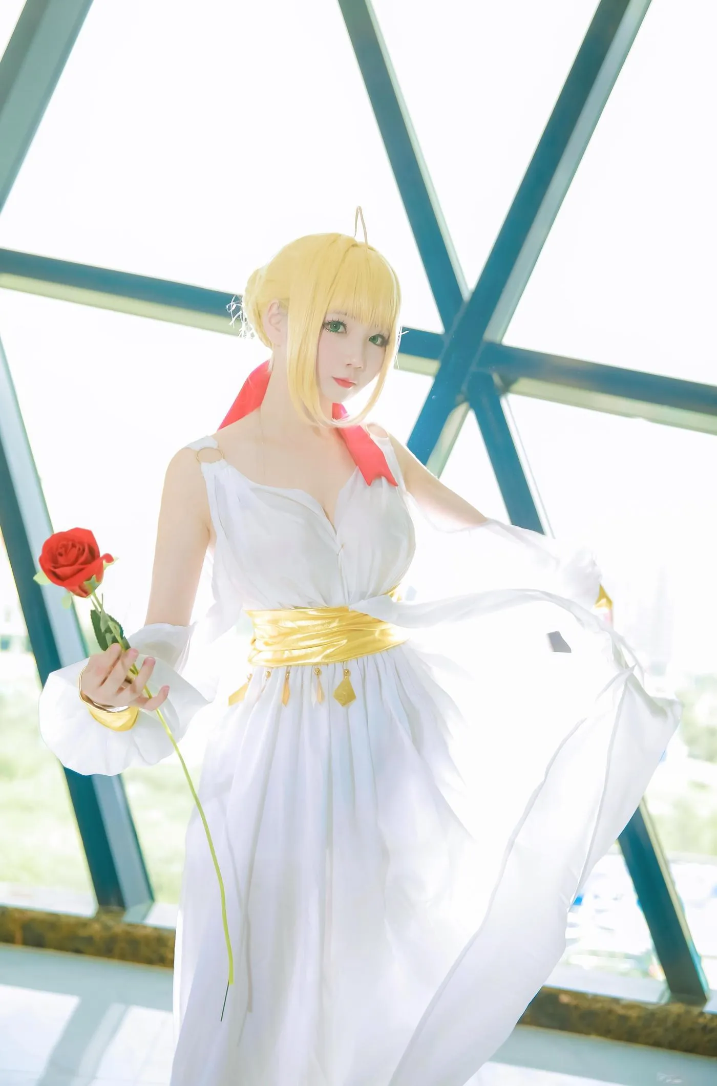 楚楚子w – NO.02 -COS-FATEEXTRA COS尼禄cos场照是尼禄的睡裙 [10P]插图7