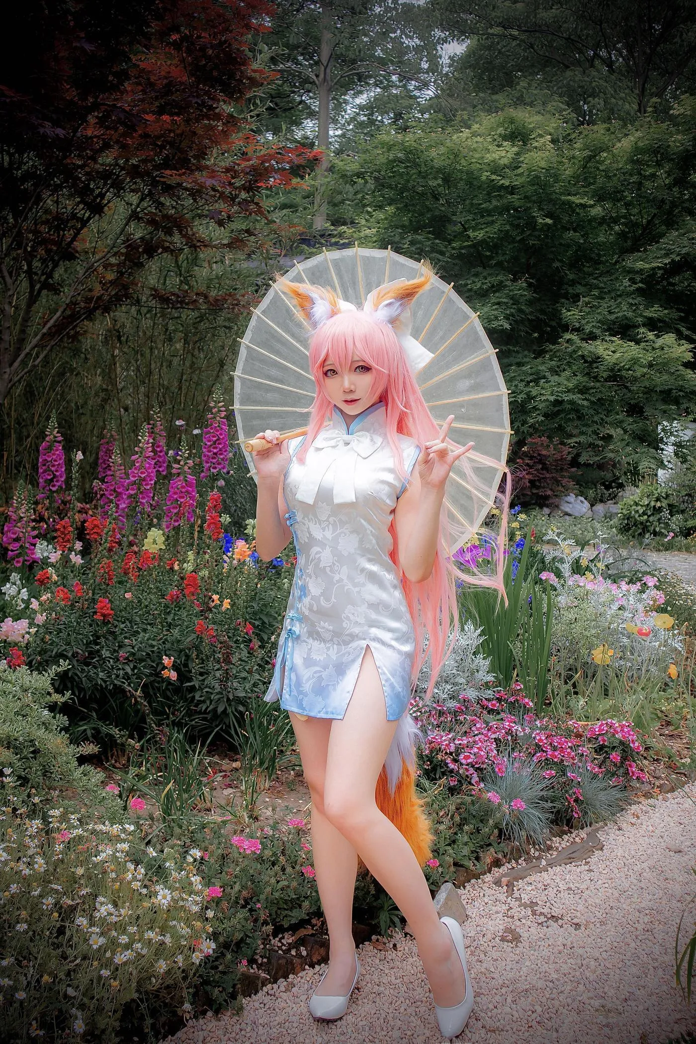 楚楚子w – NO.09 COS-FGO玉藻前FATE]旗袍COS [10P]插图6