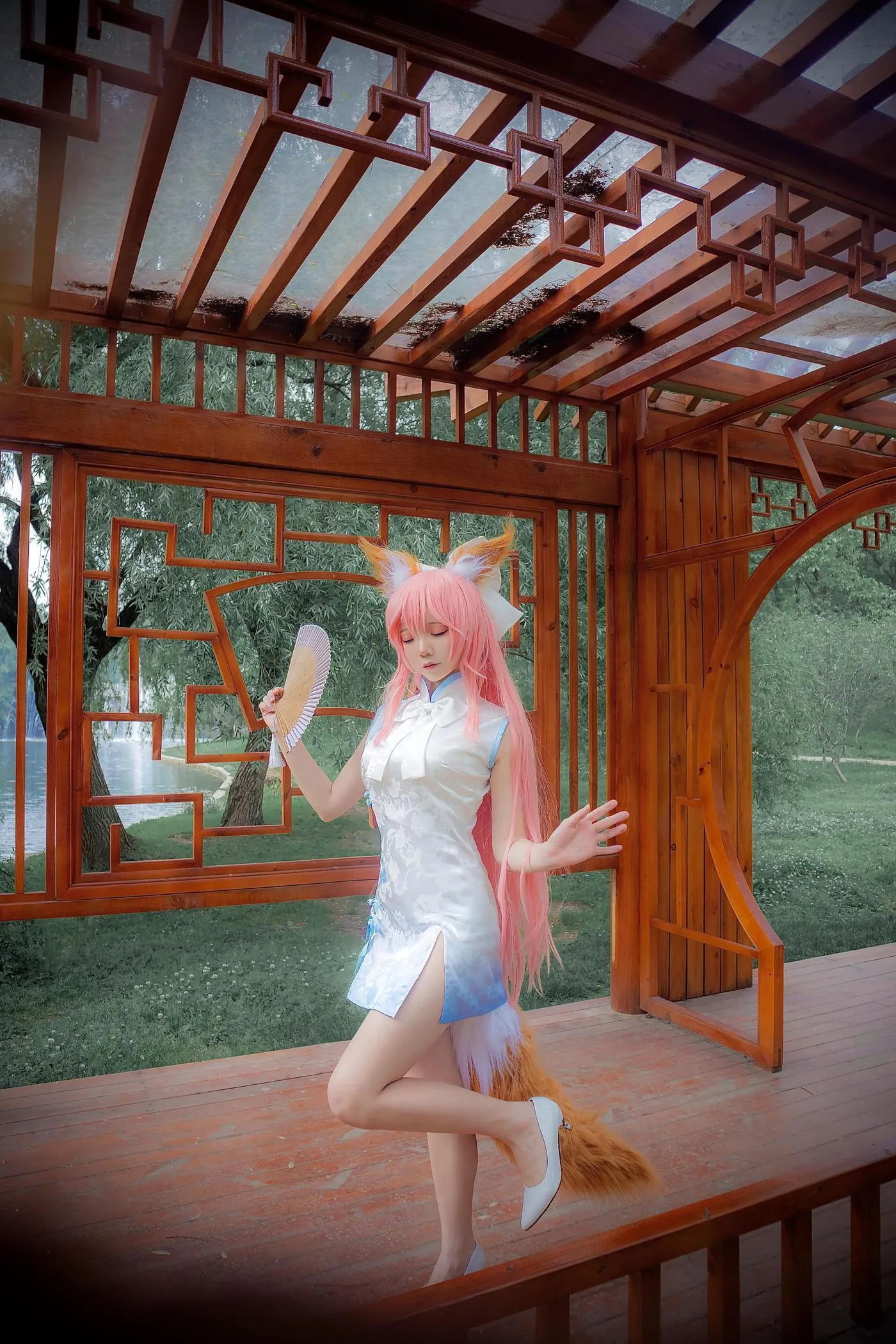 楚楚子w – NO.09 COS-FGO玉藻前FATE]旗袍COS [10P]插图8
