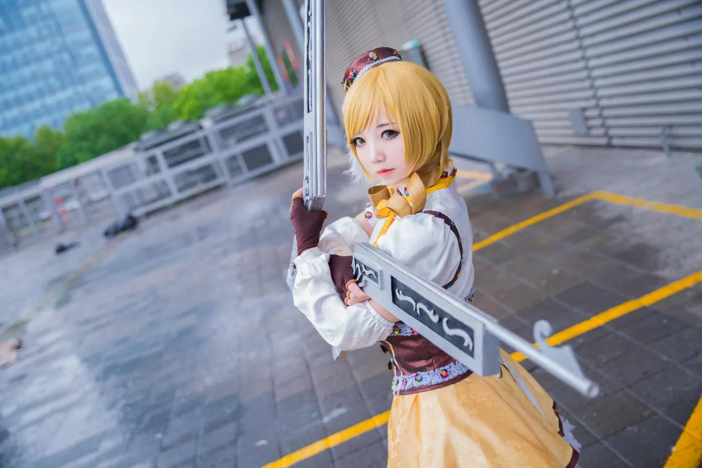 楚楚子w – NO.47 COS-魔法少女小圆COS场照巴麻美 [8P]插图6