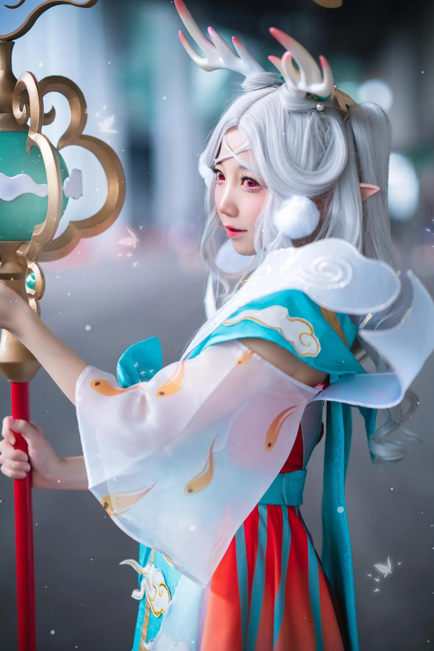 楚楚子w – NO.55 COS-王者荣耀瑶遇见神鹿王者荣羅 COS CP26 [10P]插图5
