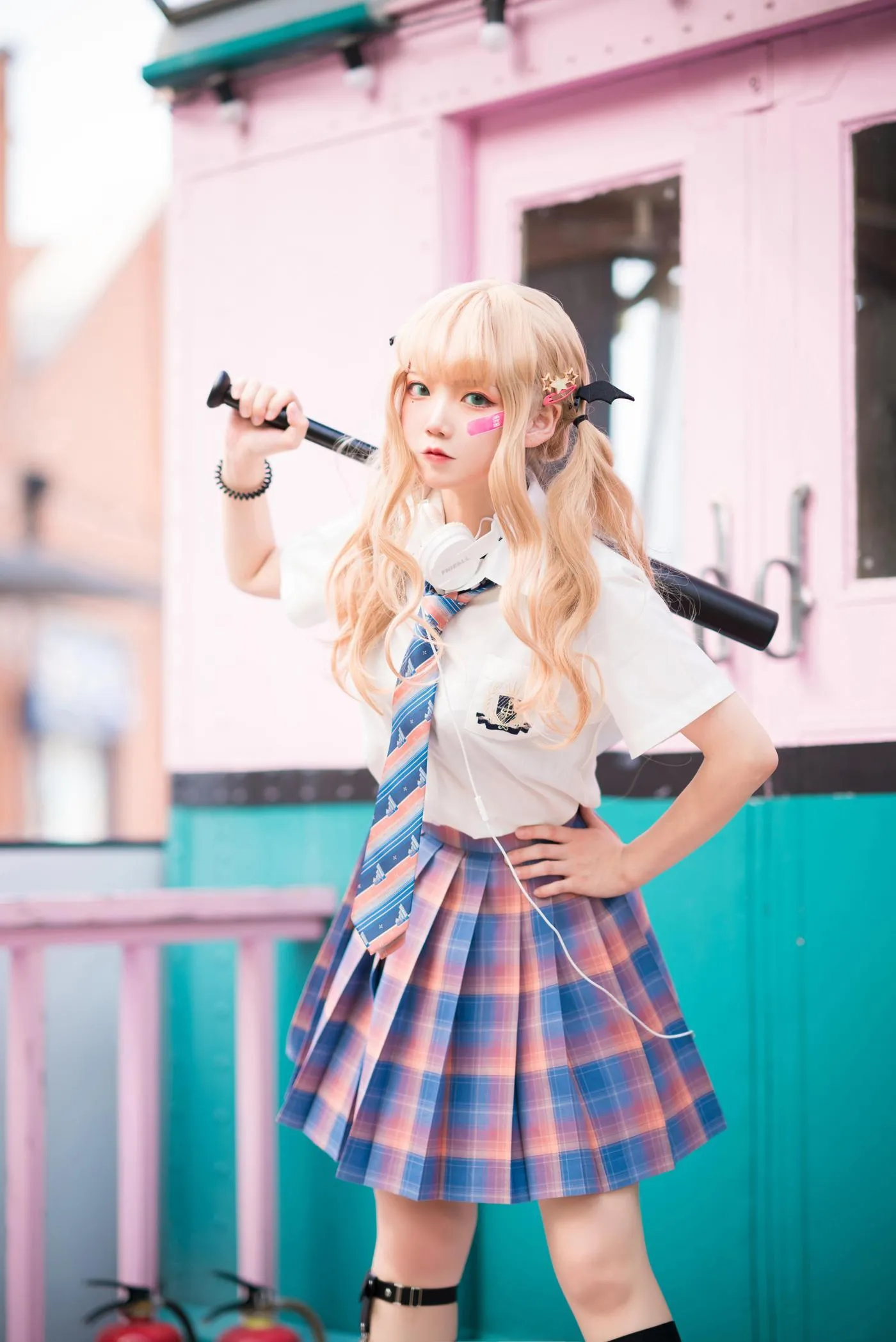 楚楚子w – NO.69 JK夏日穿搭JK制服 [18P]插图2
