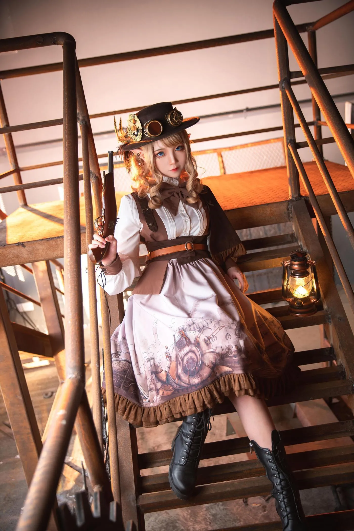 楚楚子w – NO.73 LOLITAS装扮蒸汽朋克 BCY LOLITA穿搭出镜：楚楚子➕鹤祈 [16P]插图9