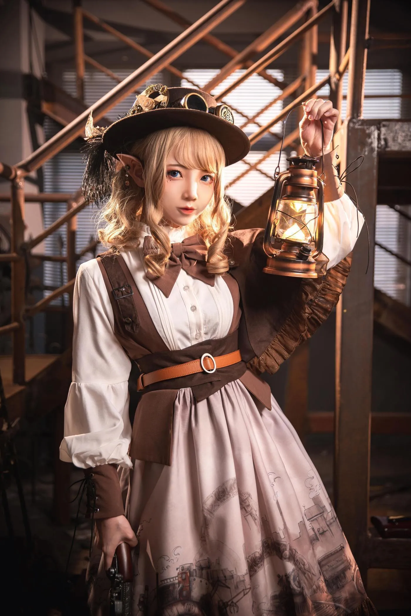 楚楚子w – NO.73 LOLITAS装扮蒸汽朋克 BCY LOLITA穿搭出镜：楚楚子➕鹤祈 [16P]插图1