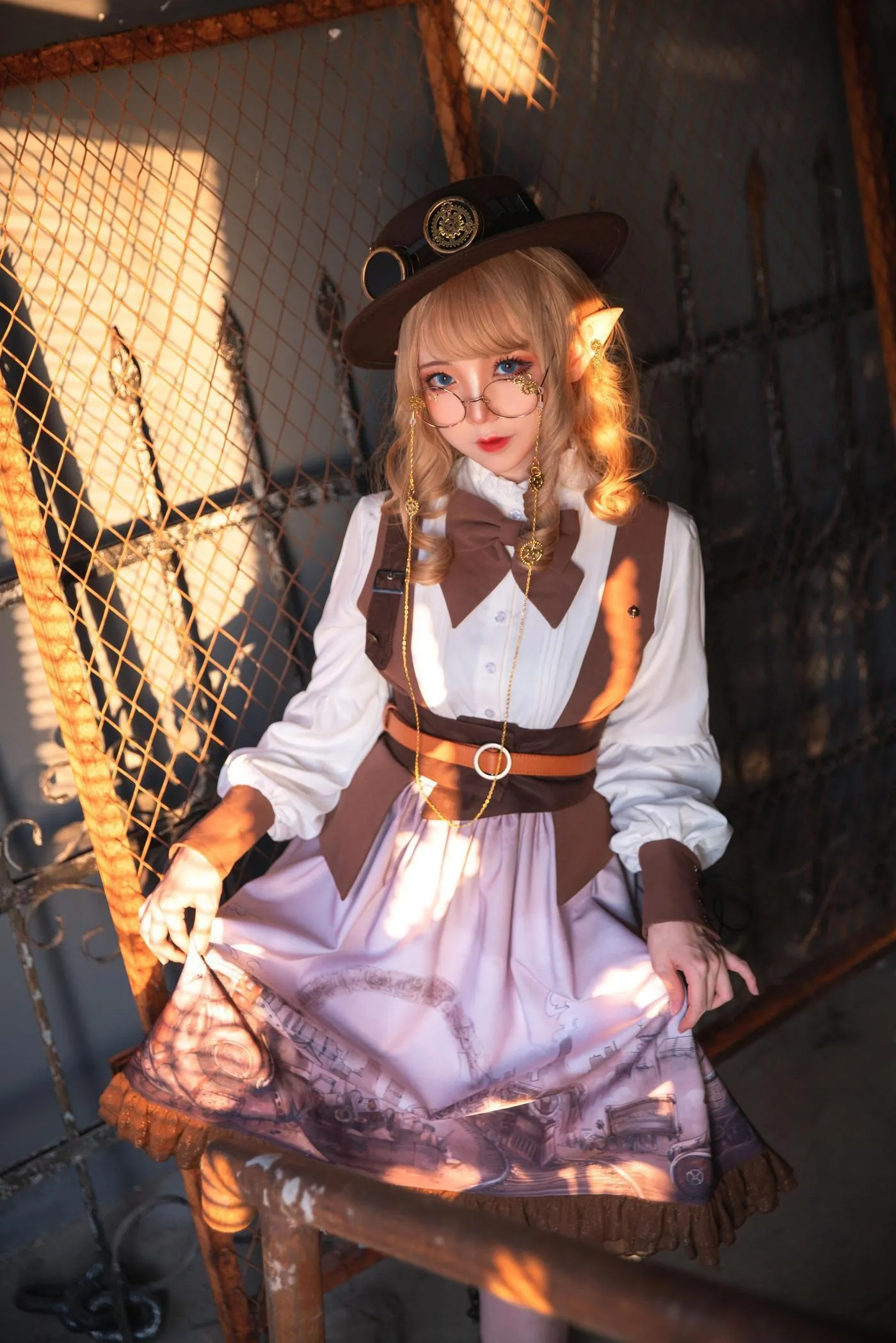 楚楚子w – NO.73 LOLITAS装扮蒸汽朋克 BCY LOLITA穿搭出镜：楚楚子➕鹤祈 [16P]插图2