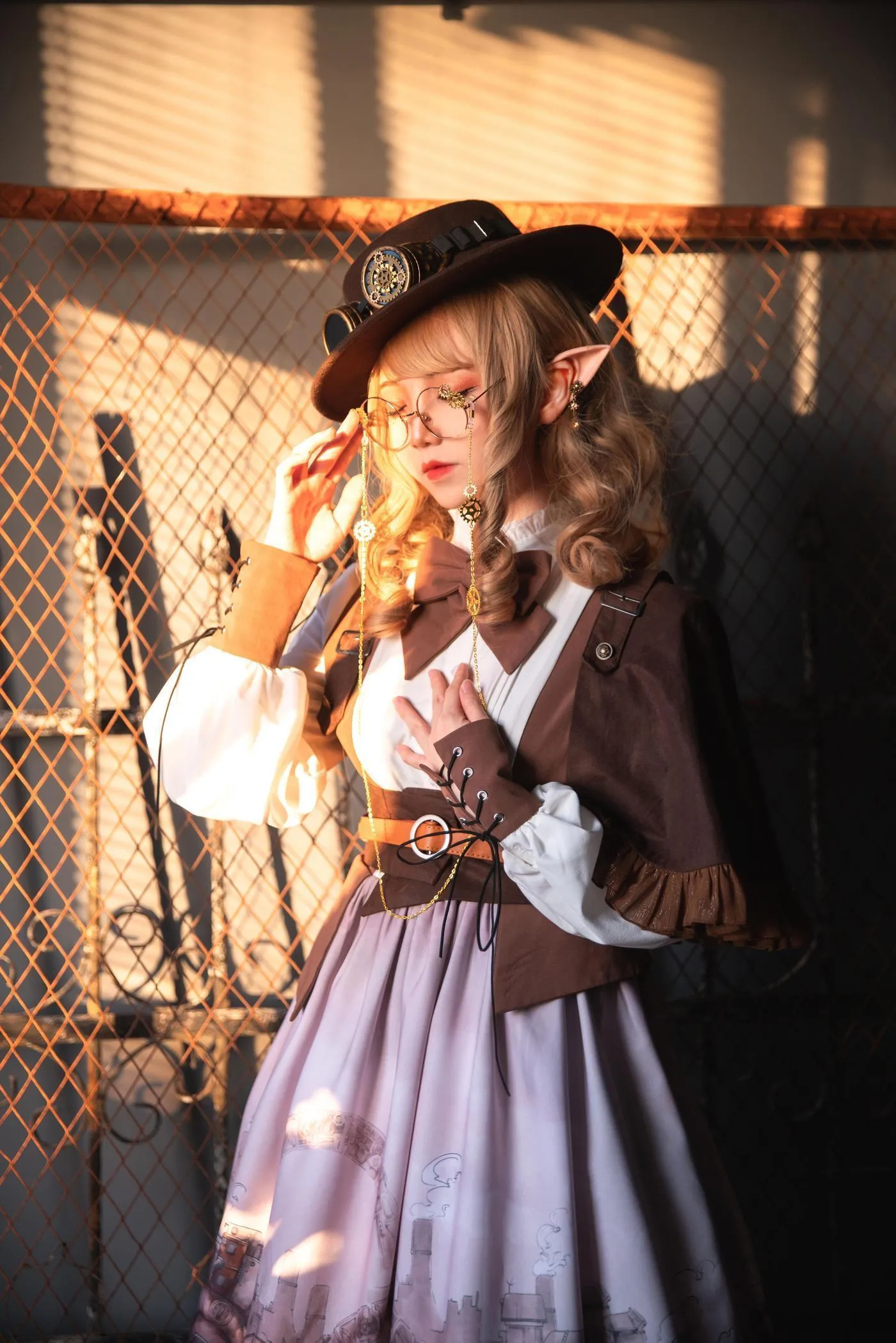 楚楚子w – NO.73 LOLITAS装扮蒸汽朋克 BCY LOLITA穿搭出镜：楚楚子➕鹤祈 [16P]插图3