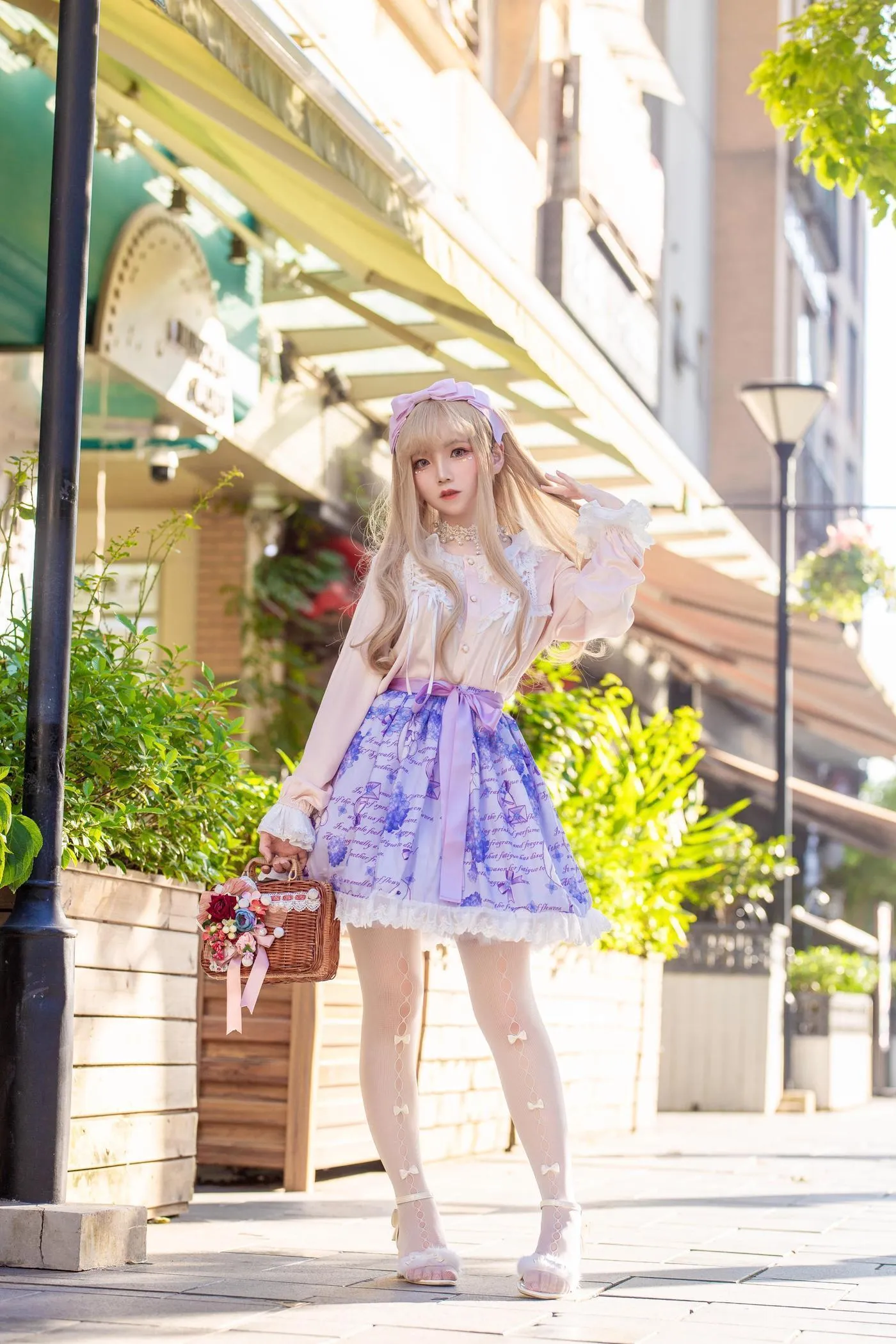 楚楚子w – NO.76 -LOLITA装扮 LOLITA夏日穿搭打歌服小偶像出镜：楚楚子＋@鹤祈 [11P]插图9