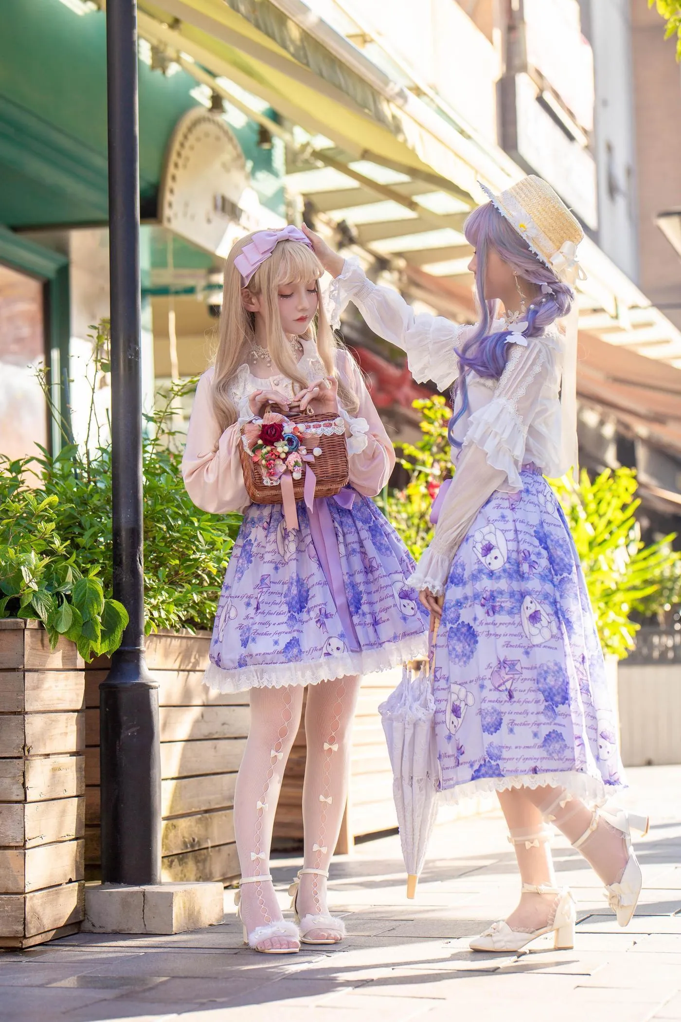 楚楚子w – NO.76 -LOLITA装扮 LOLITA夏日穿搭打歌服小偶像出镜：楚楚子＋@鹤祈 [11P]插图