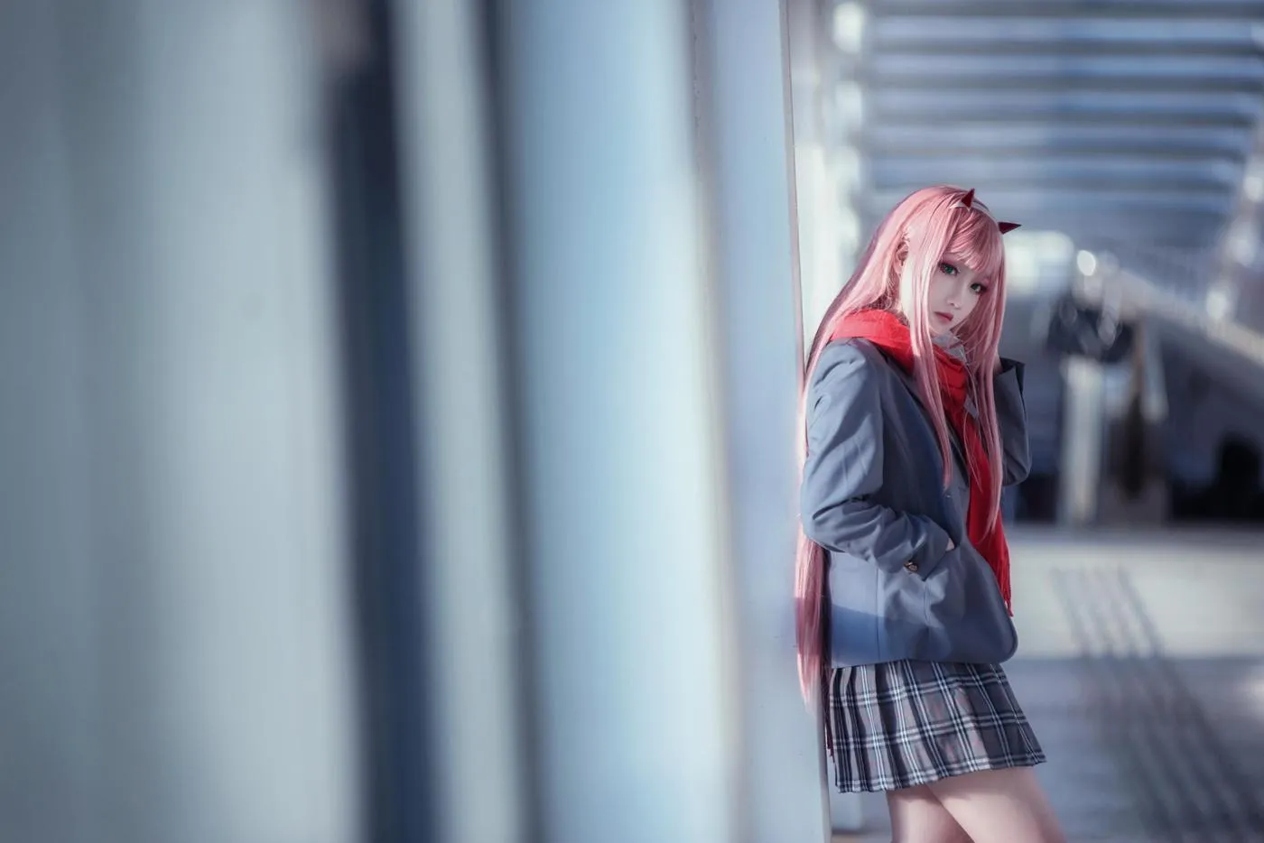 楚楚子w – NO.82 -COS-DARLING IN THE FRANXX COS 02 莓制服 [39P]插图1