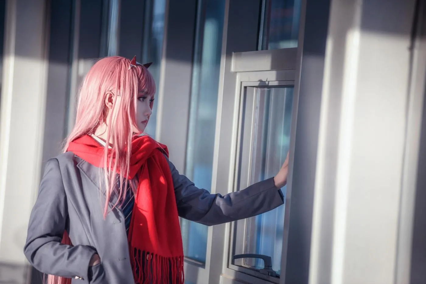 楚楚子w – NO.82 -COS-DARLING IN THE FRANXX COS 02 莓制服 [39P]插图2