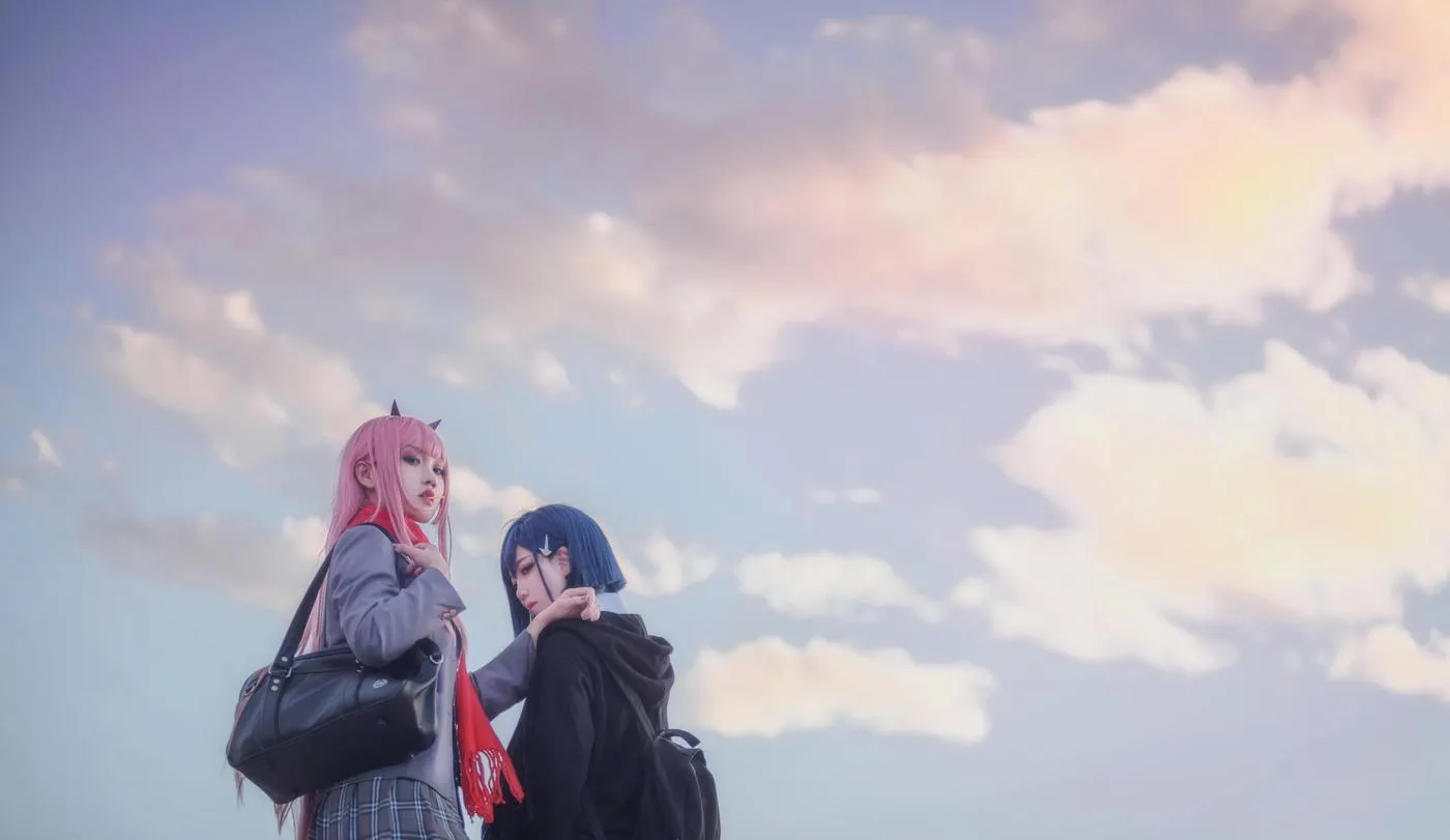 楚楚子w – NO.82 -COS-DARLING IN THE FRANXX COS 02 莓制服 [39P]插图4