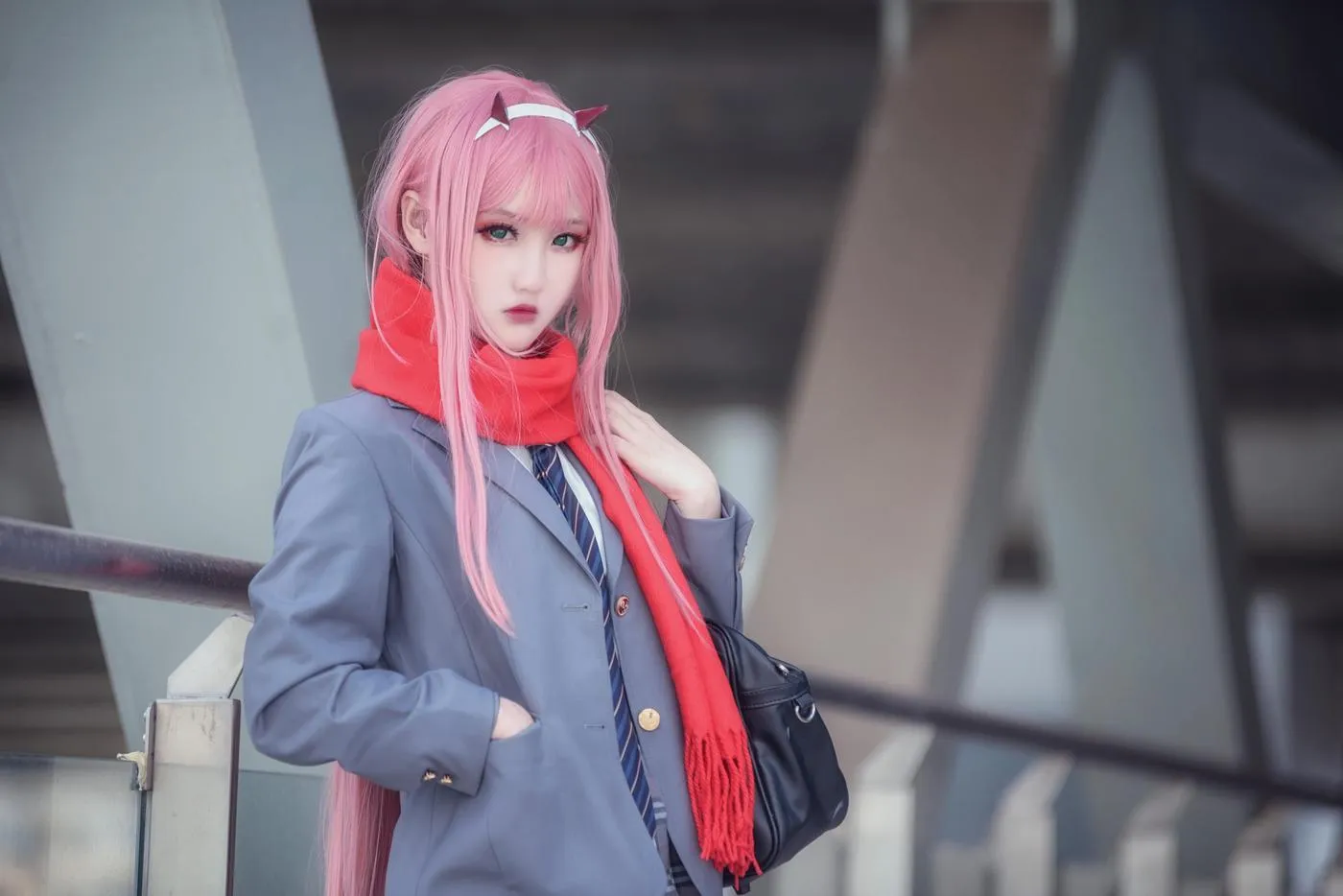 楚楚子w – NO.82 -COS-DARLING IN THE FRANXX COS 02 莓制服 [39P]插图2