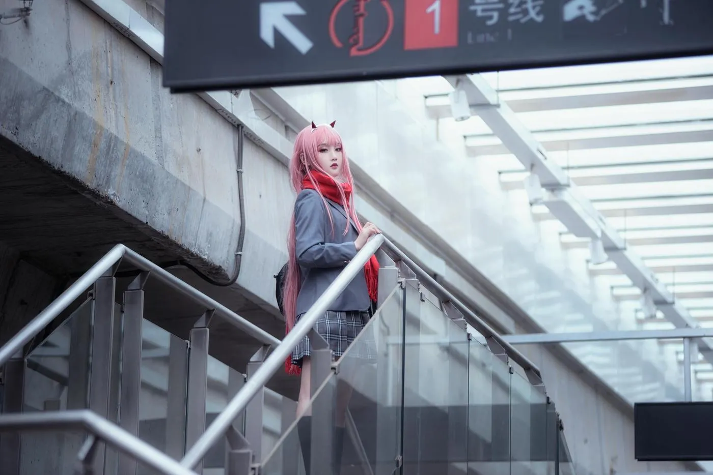 楚楚子w – NO.82 -COS-DARLING IN THE FRANXX COS 02 莓制服 [39P]插图3