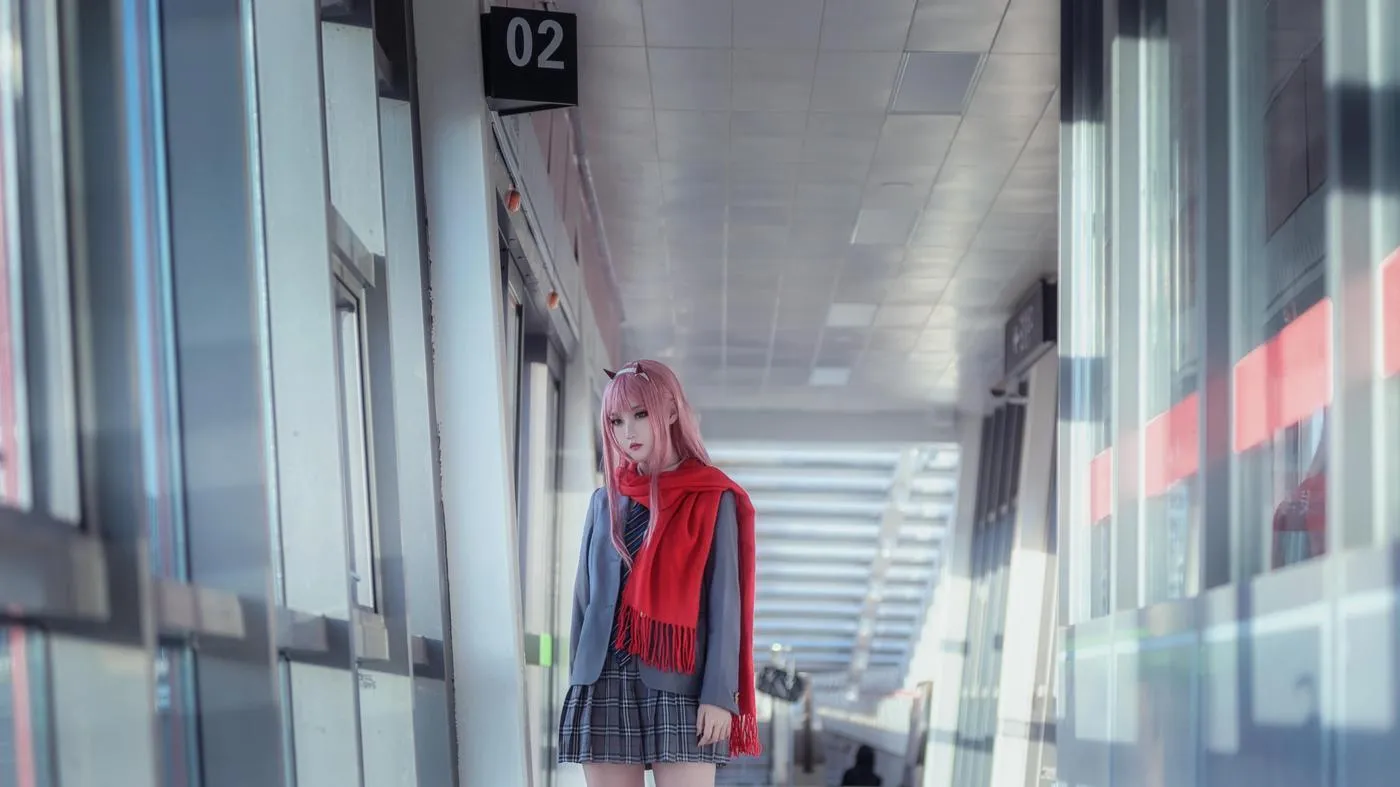 楚楚子w – NO.82 -COS-DARLING IN THE FRANXX COS 02 莓制服 [39P]插图5