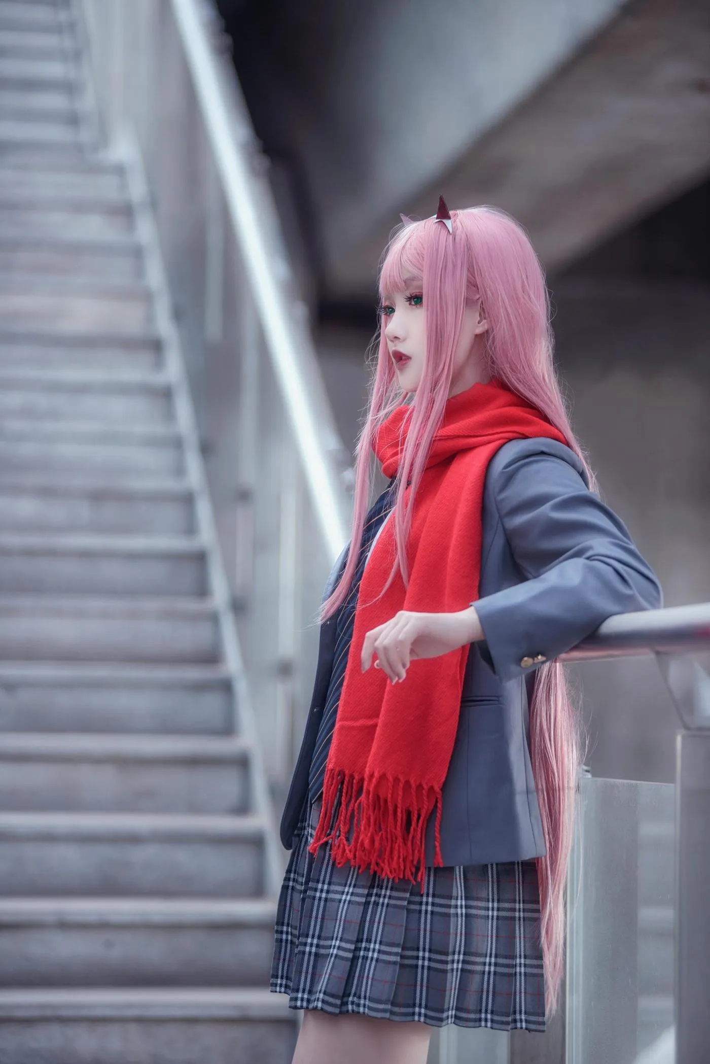楚楚子w – NO.82 -COS-DARLING IN THE FRANXX COS 02 莓制服 [39P]插图6