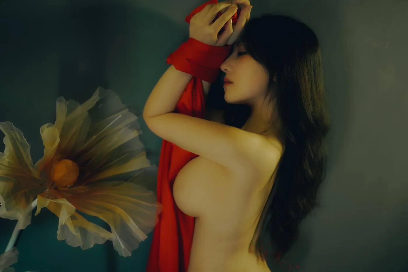樱晚gigi – NO.21 粉丝群收费写真21 春.染 [25P]插图8