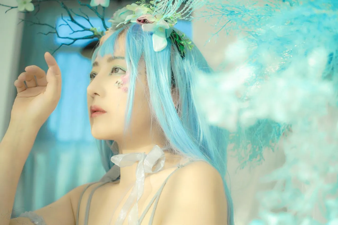 樱晚gigi – NO.32 粉丝群收费写真32 轻袅 [21P]插图7