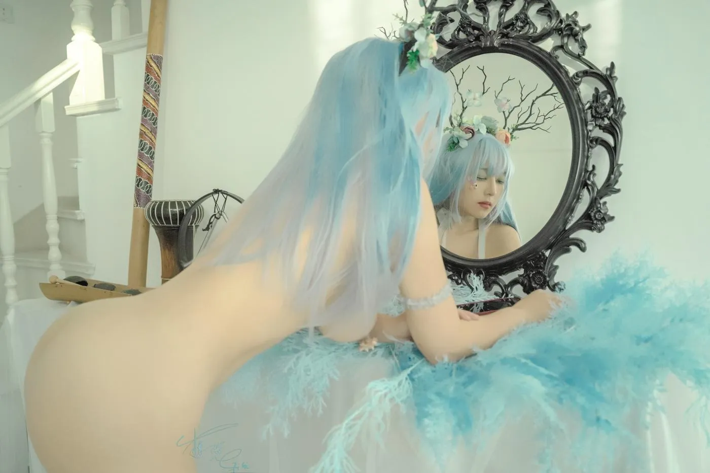 樱晚gigi – NO.32 粉丝群收费写真32 轻袅 [21P]插图9