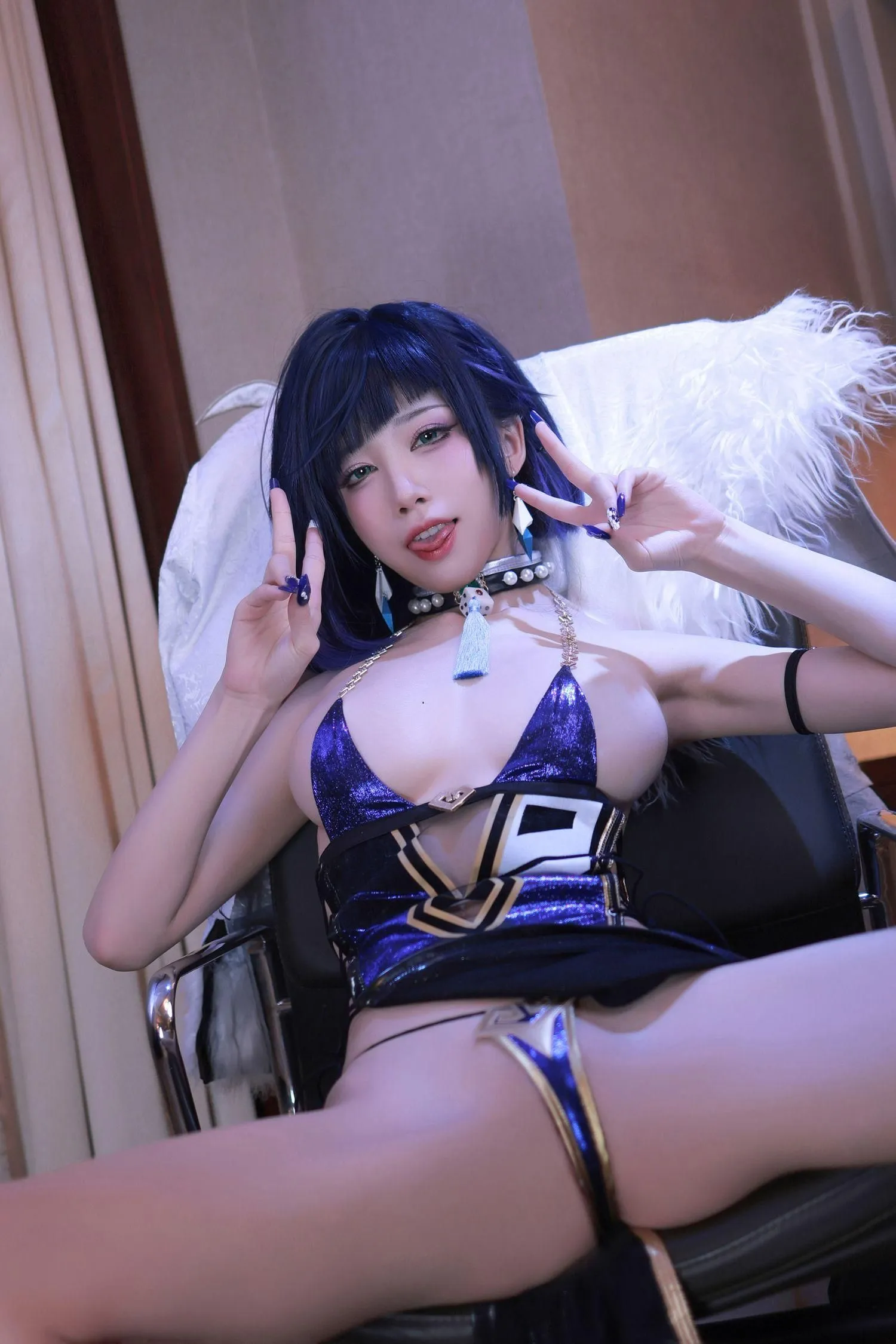 水淼Aqua – NO.137 夜兰礼服 [85P]插图2