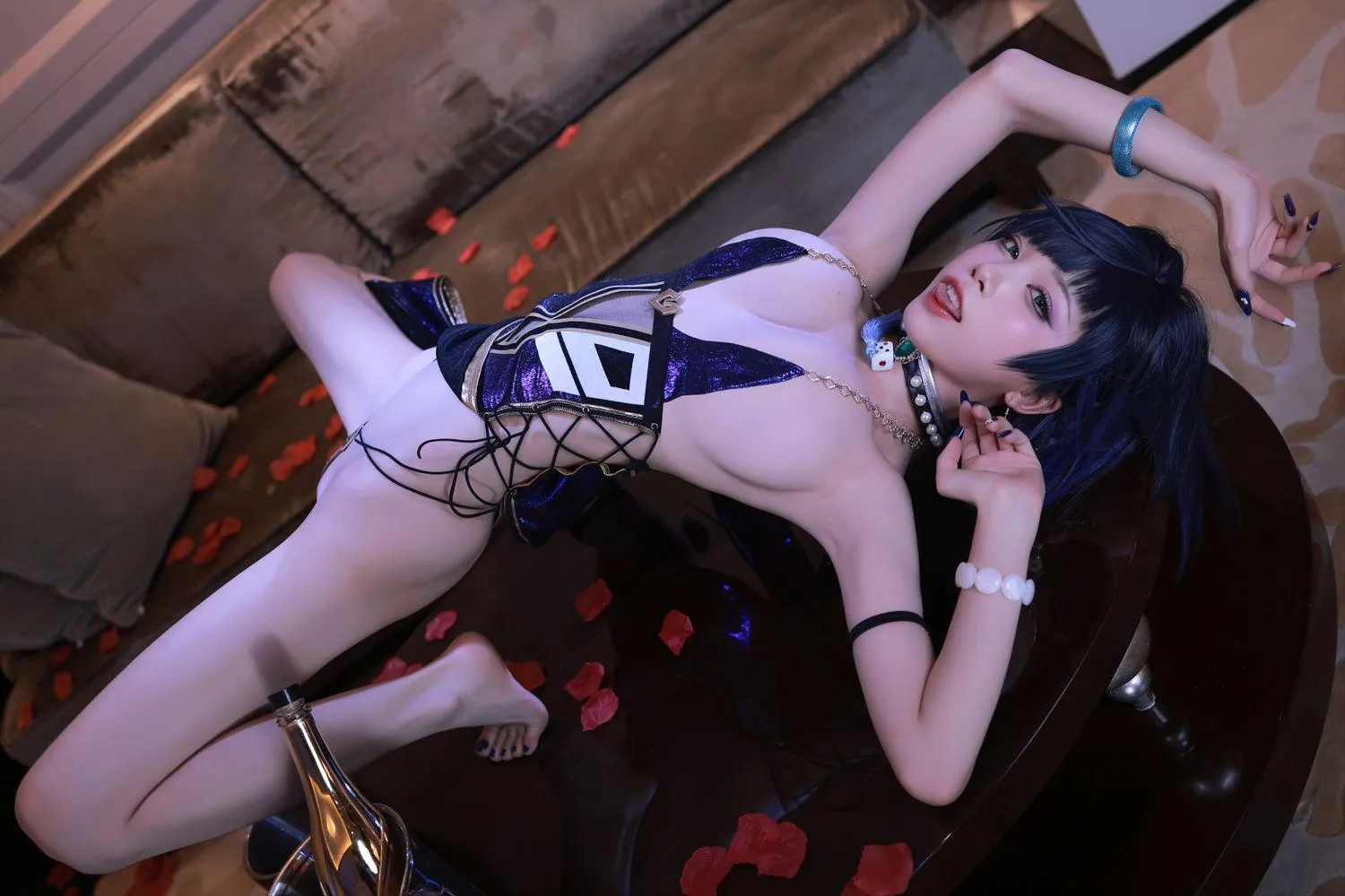 水淼Aqua – NO.137 夜兰礼服 [85P]插图5
