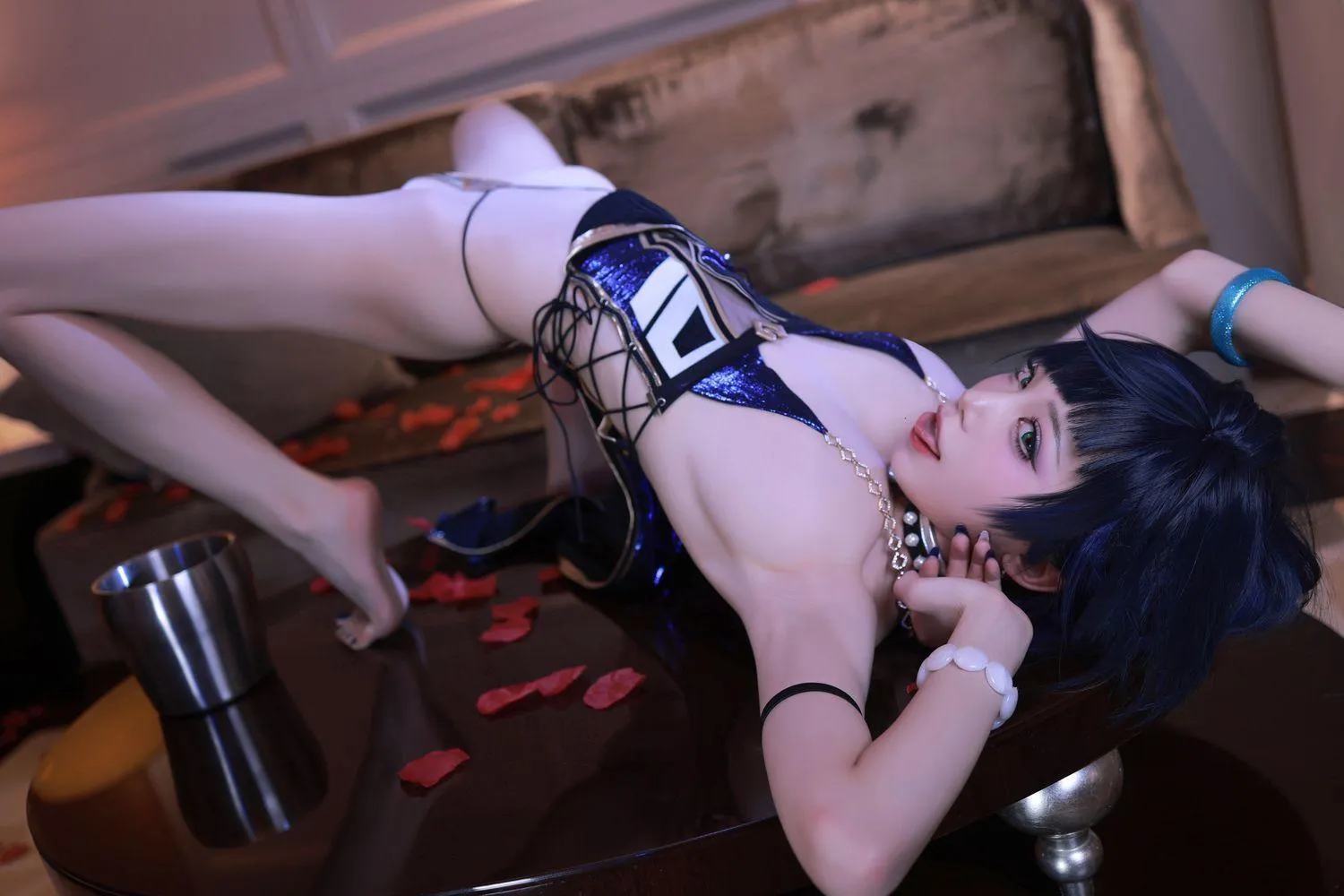 水淼Aqua – NO.137 夜兰礼服 [85P]插图6