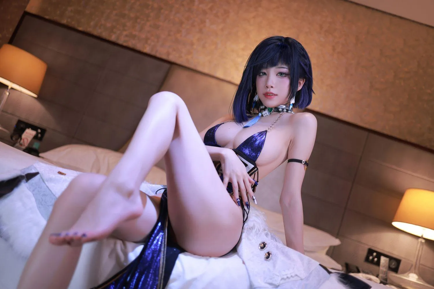水淼Aqua – NO.137 夜兰礼服 [85P]插图9