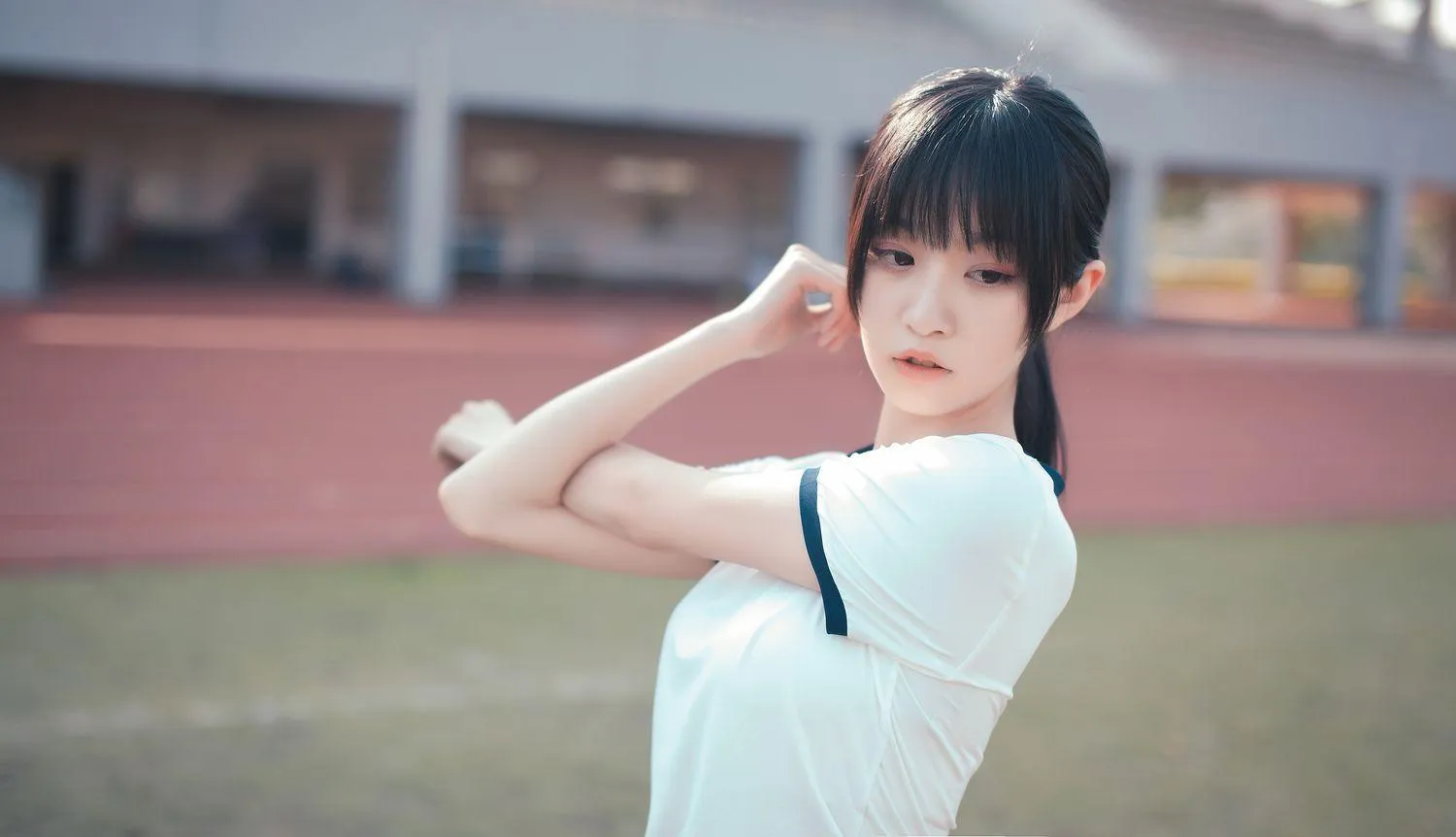 沧霁桔梗 – NO.06 -黑丝体操服 [53P]插图5