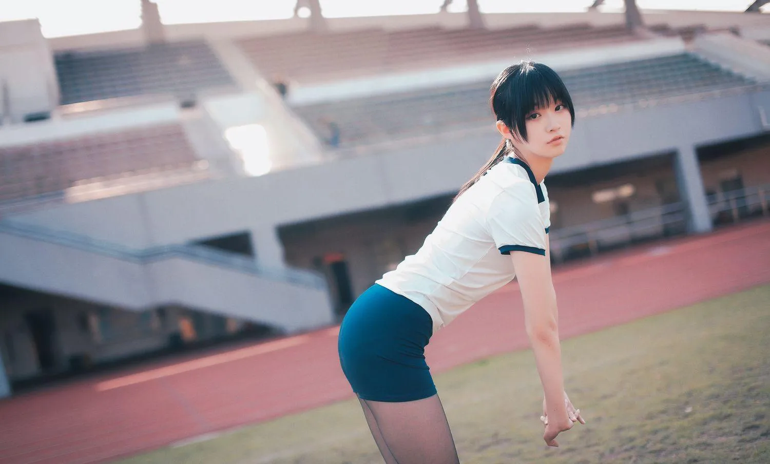 沧霁桔梗 – NO.06 -黑丝体操服 [53P]插图6