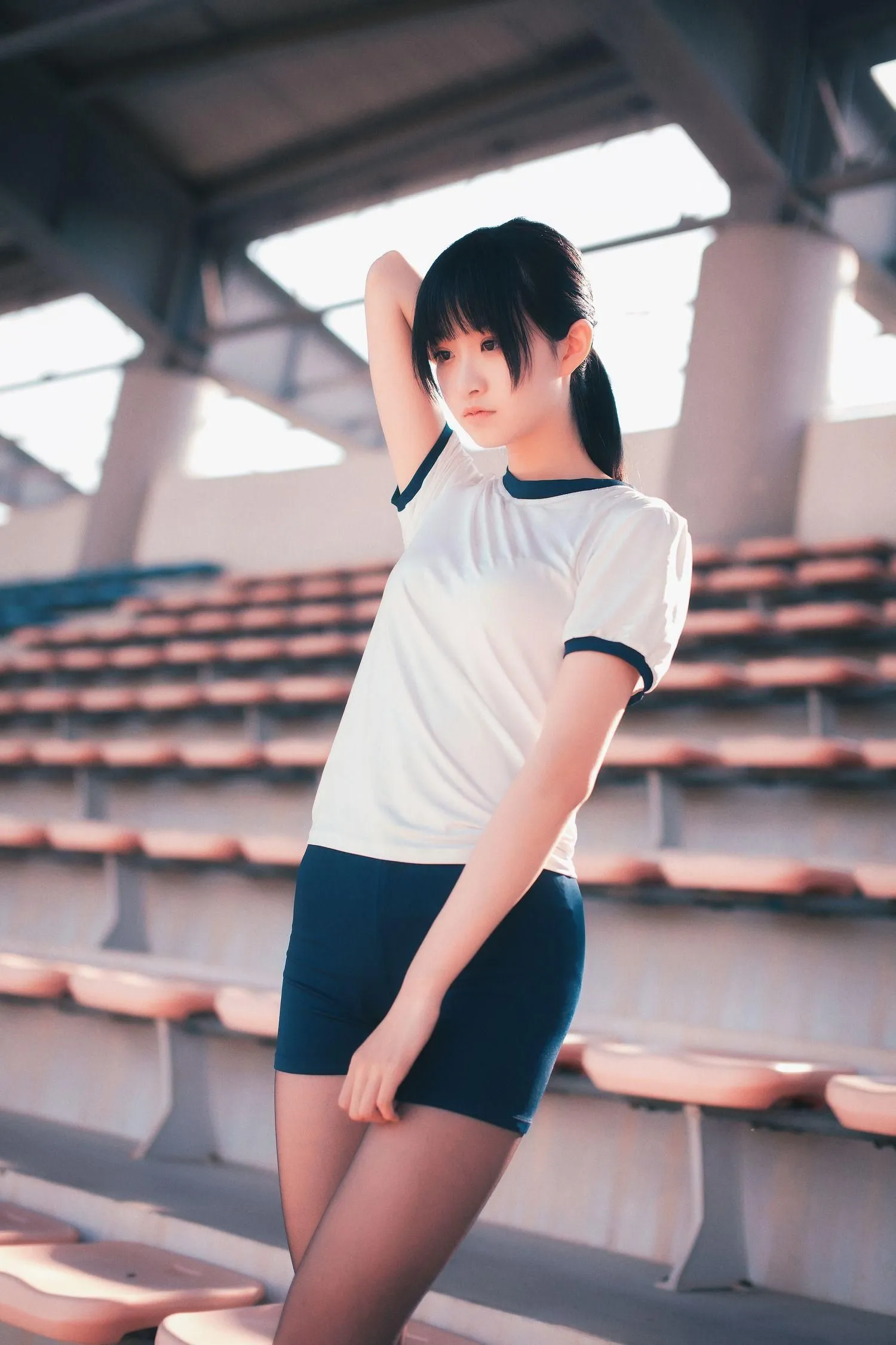 沧霁桔梗 – NO.06 -黑丝体操服 [53P]插图