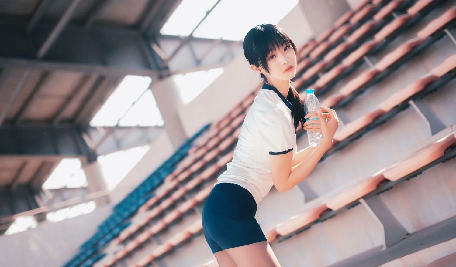 沧霁桔梗 – NO.06 -黑丝体操服 [53P]插图6