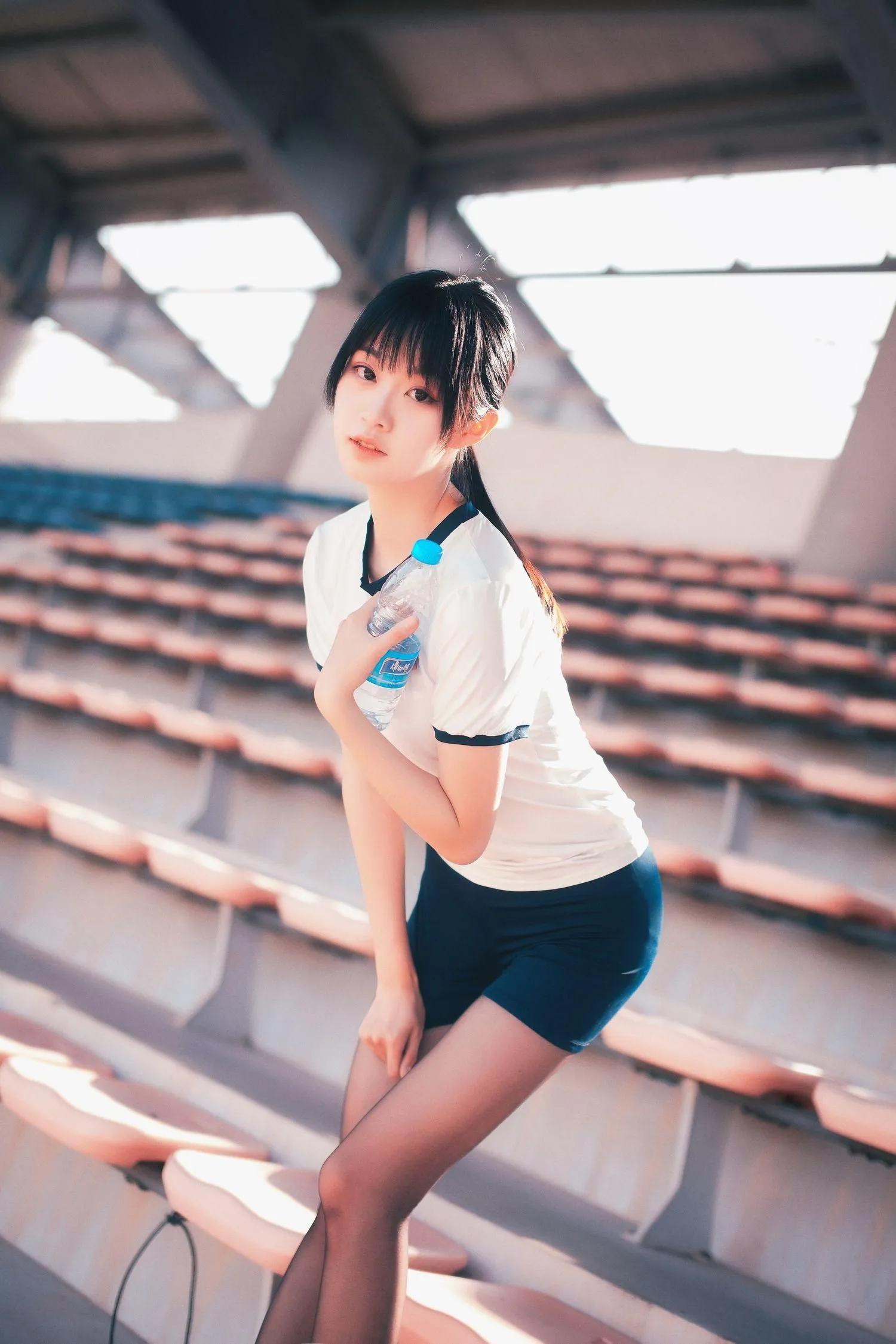 沧霁桔梗 – NO.06 -黑丝体操服 [53P]插图7