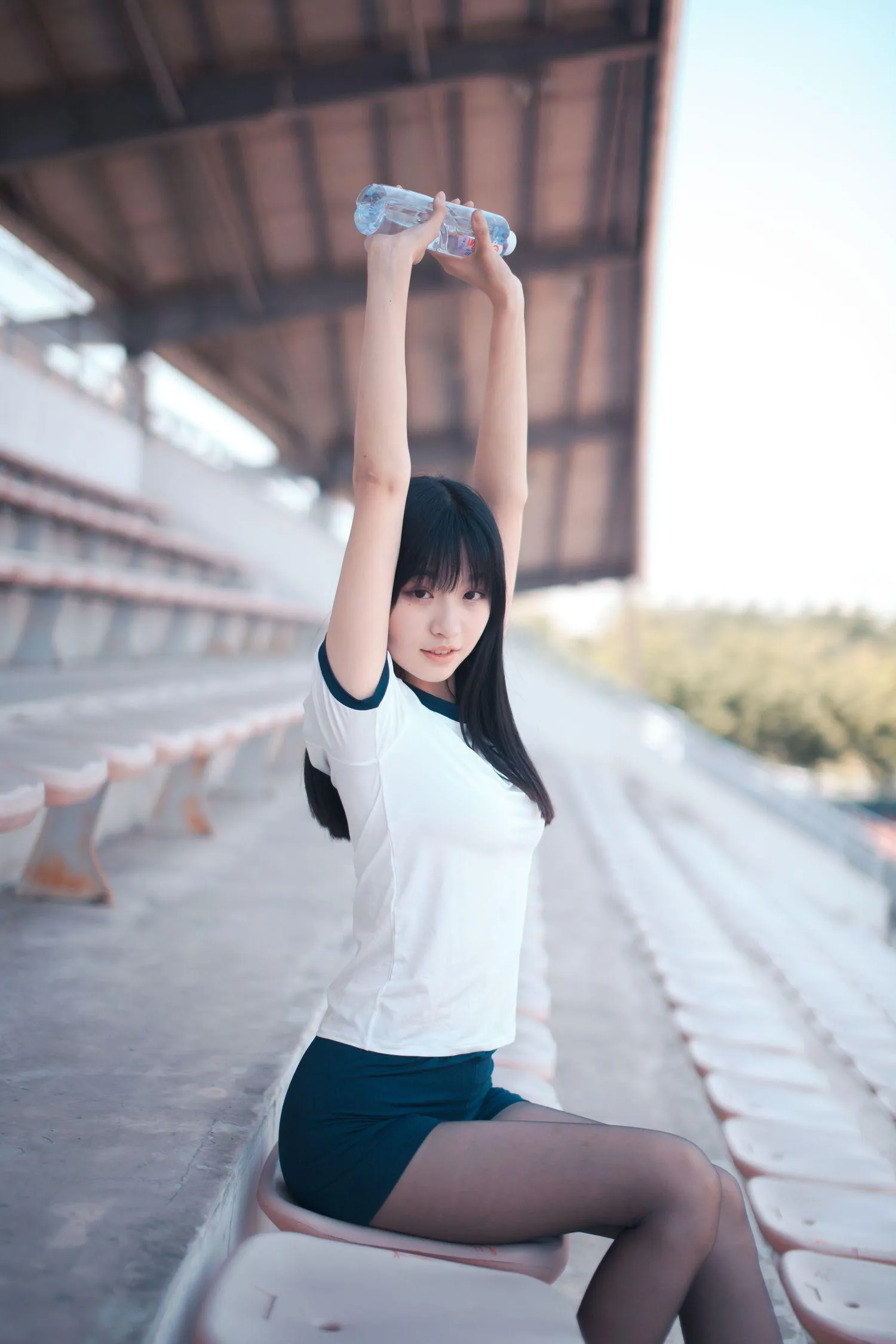 沧霁桔梗 – NO.06 -黑丝体操服 [53P]插图5