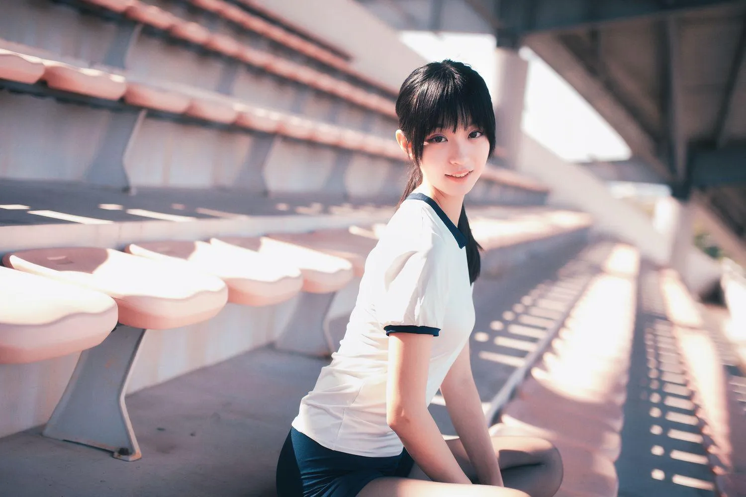 沧霁桔梗 – NO.06 -黑丝体操服 [53P]插图6