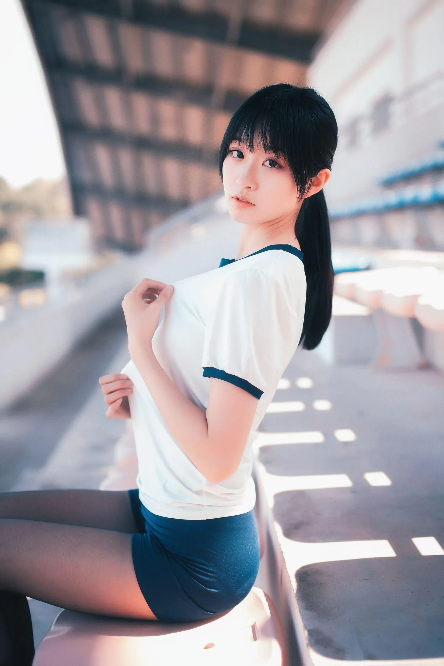 沧霁桔梗 – NO.06 -黑丝体操服 [53P]插图9